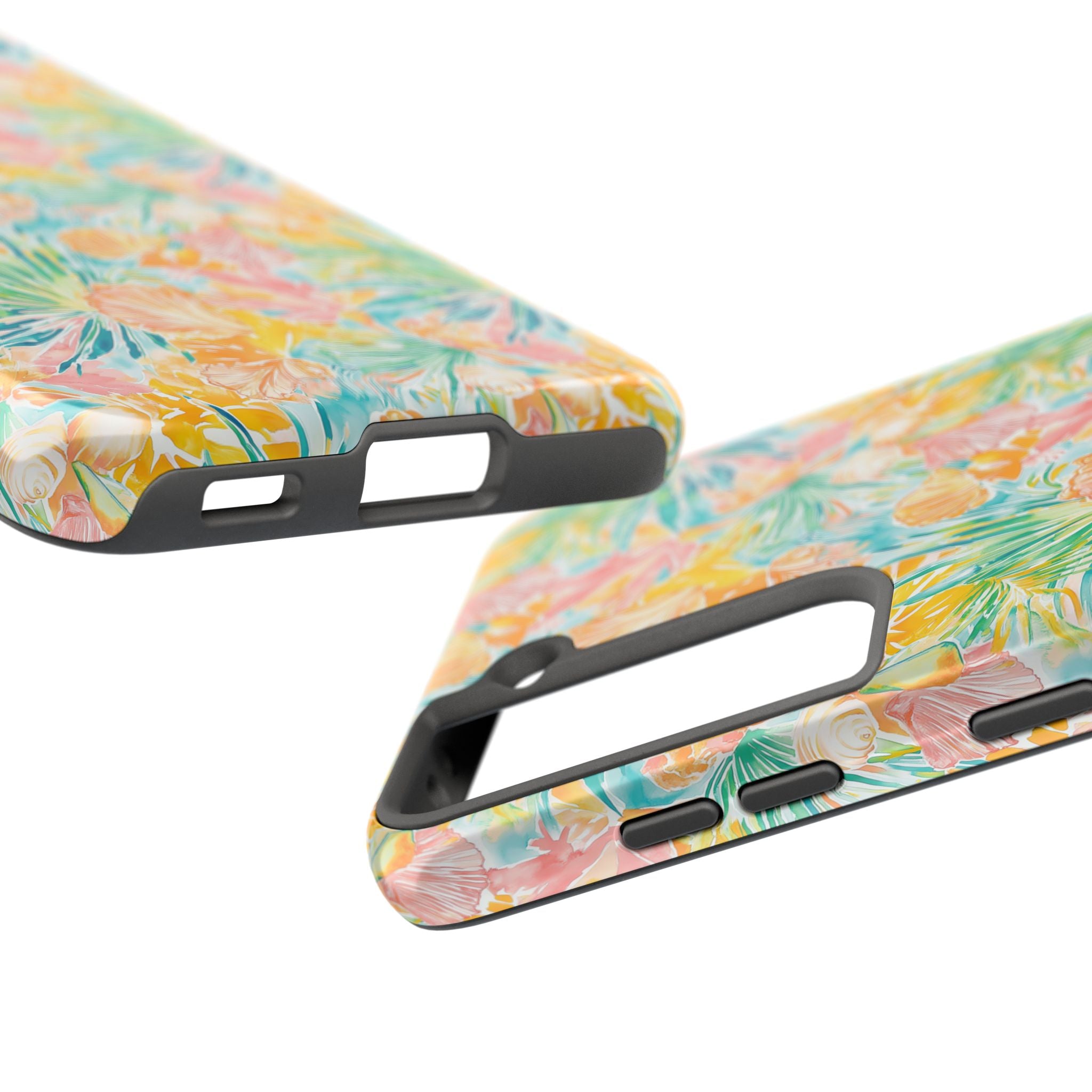 Neon Tropics- Tough Phone Cases, Floral Phone Covers, Summer Accessories, Stylish Phone Protection, Gifts for Her