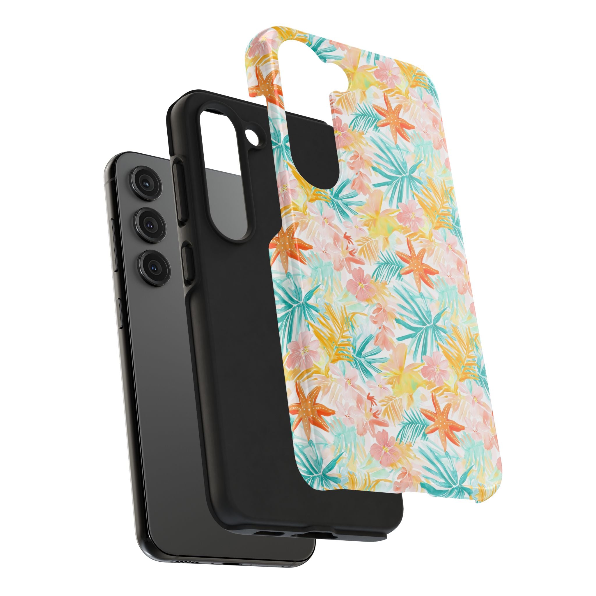 Tropical Starfish - Floral Phone Case - Summer Vibe, Durable Protection, Gift for Beach Lovers, Tropical Decor, Eco-Friendly Design