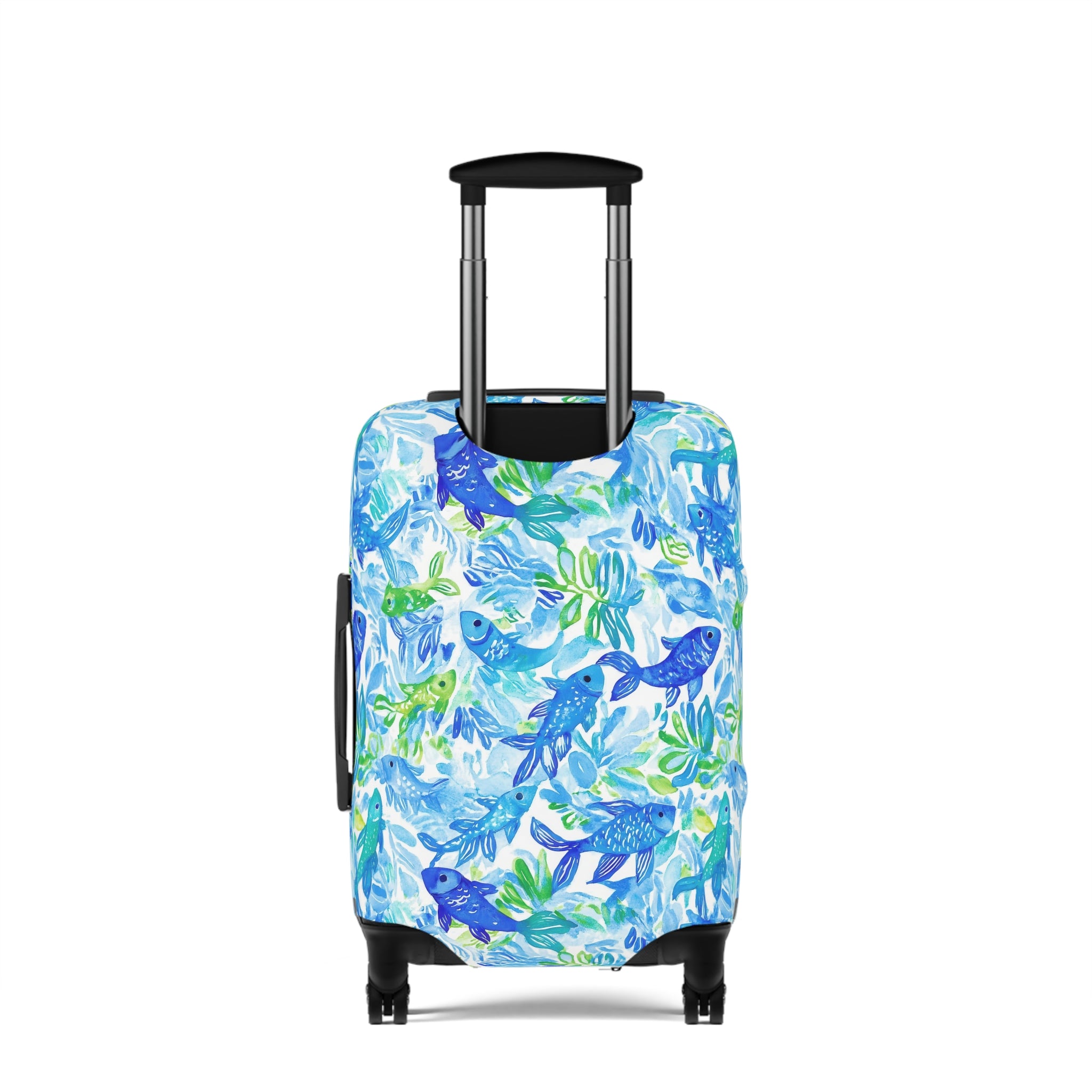 Vibrant Fish - Luggage Cover, Travel Accessory for Adventure Lovers, Suitable for Vacations, Holidays, Summer Trips, Unique Gift Idea