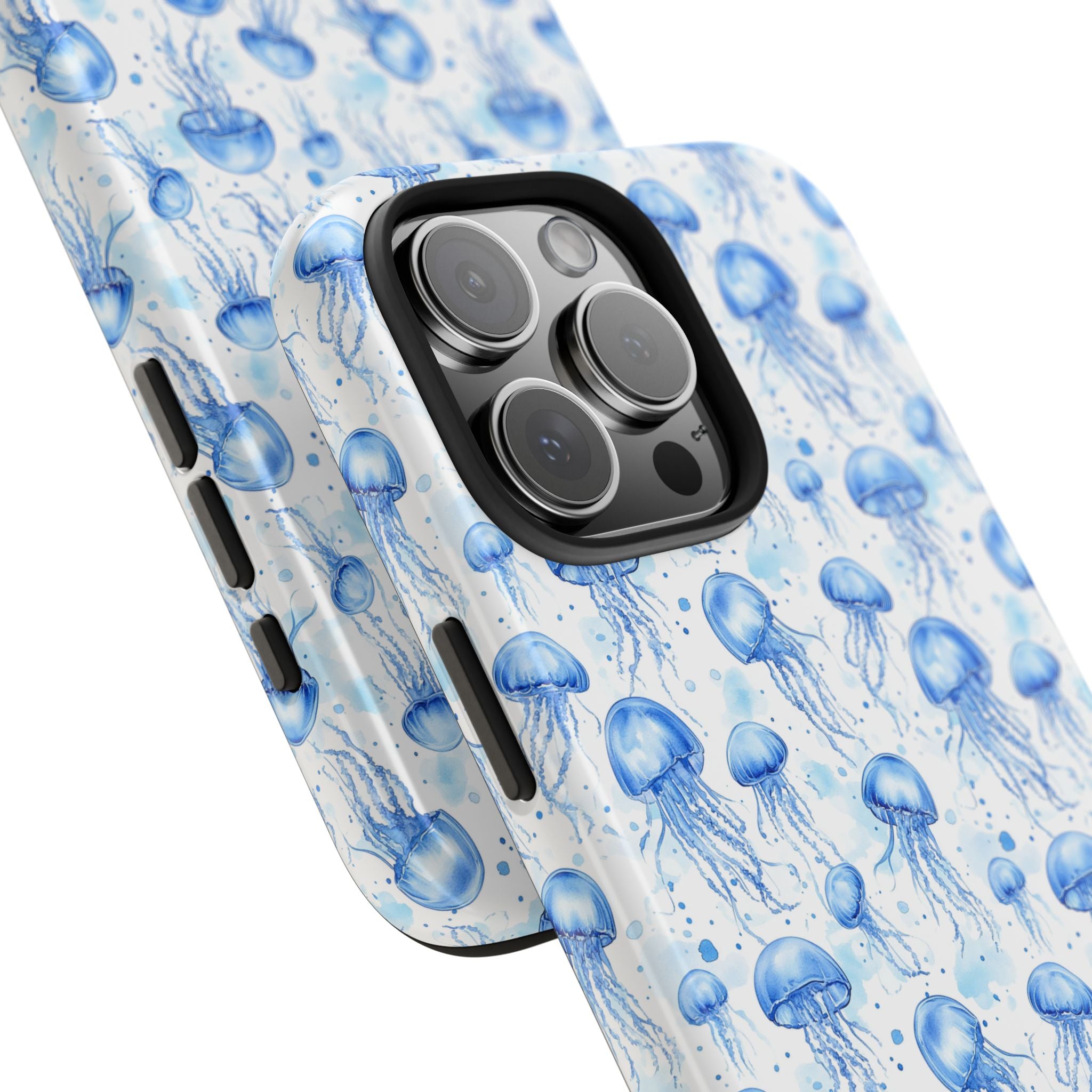 Blue Jellyfish Tough Phone Case | Unique Ocean Vibe | Gift for Marine Lovers, Durable Protection, Trendy Accessories, Beach Theme