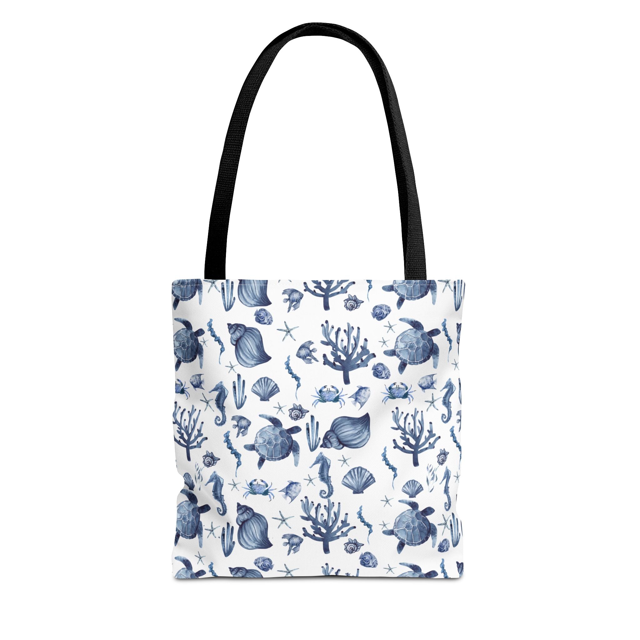 Deep Blue Sea - Coastal fish Dreams Tote Bag, Ocean-Inspired Beach Bag, Nautical Gift for Her, Summer Essentials, Travel Tote, Marine Animal Design