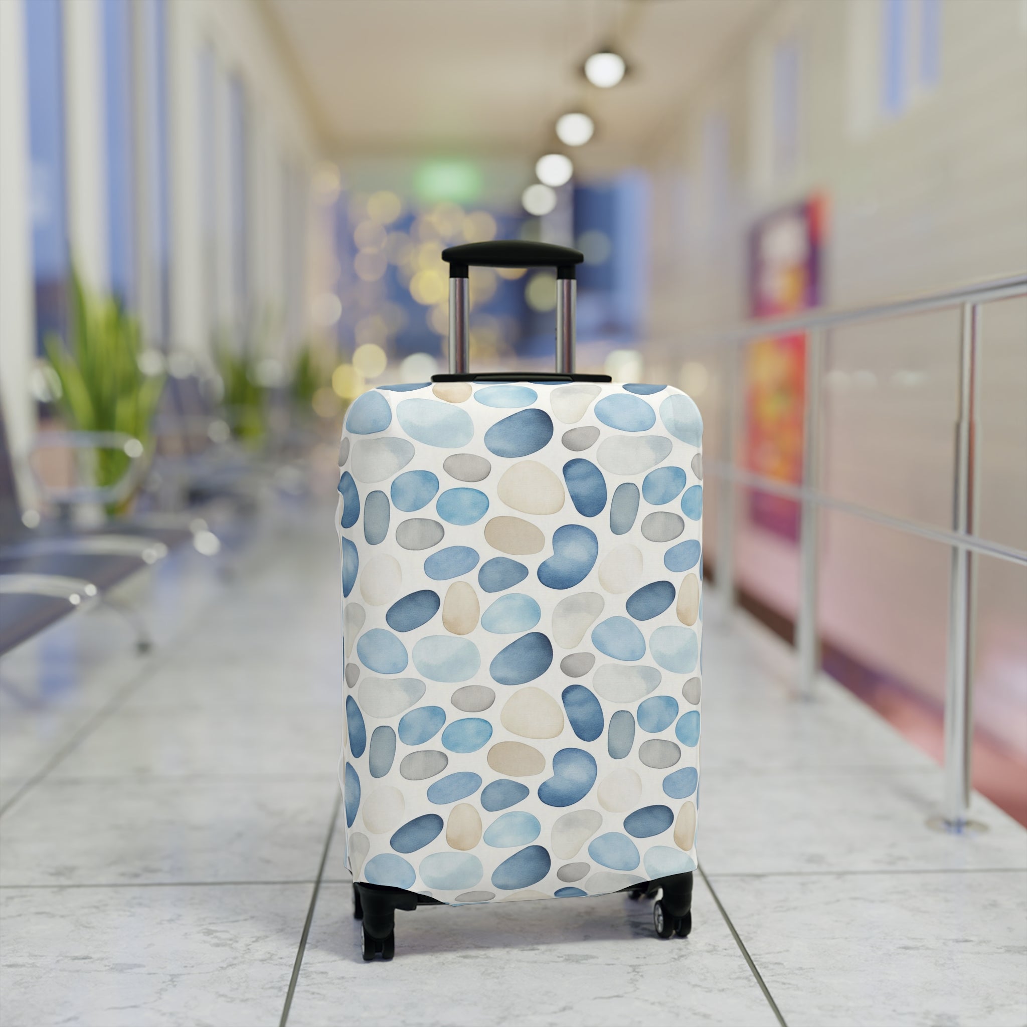 Cobblestone-Luggage Cover with Stylish Pebble Design | Travel Accessory for Adventurers, Waterproof Suitcase Protector, Gift for Travelers, [...]