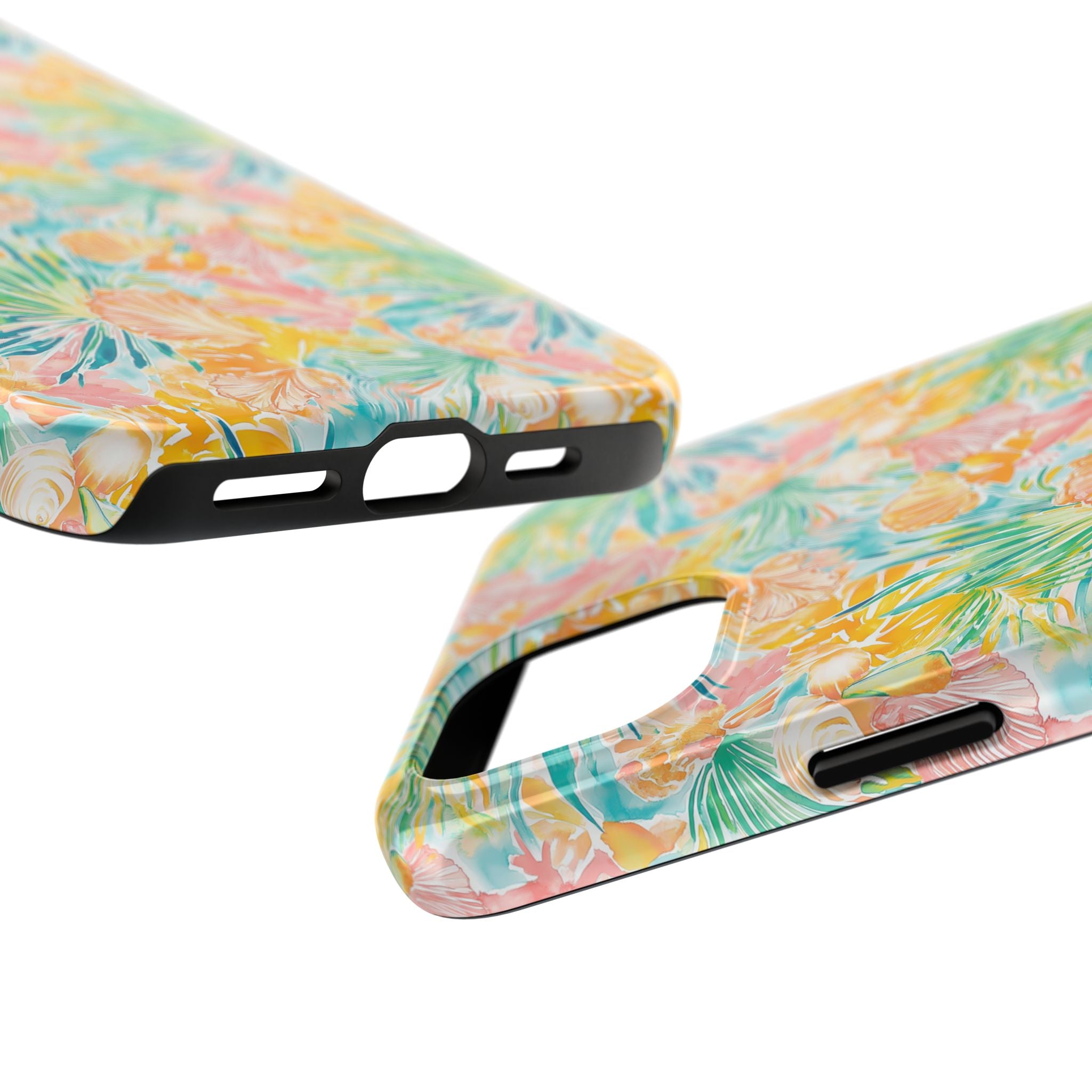 Neon Tropics- Tough Phone Cases, Floral Phone Covers, Summer Accessories, Stylish Phone Protection, Gifts for Her