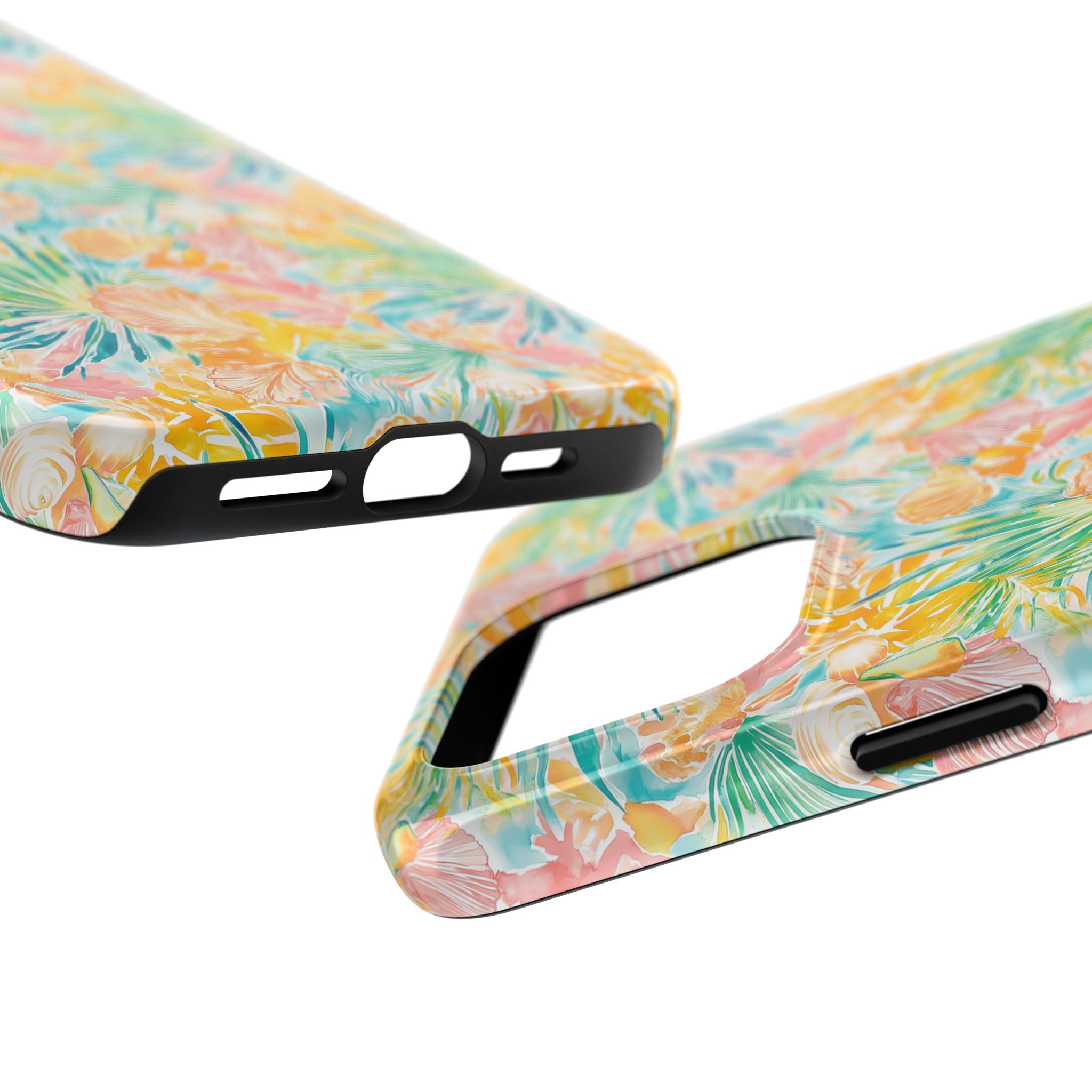 Neon Tropics- Tough Phone Cases, Floral Phone Covers, Summer Accessories, Stylish Phone Protection, Gifts for Her