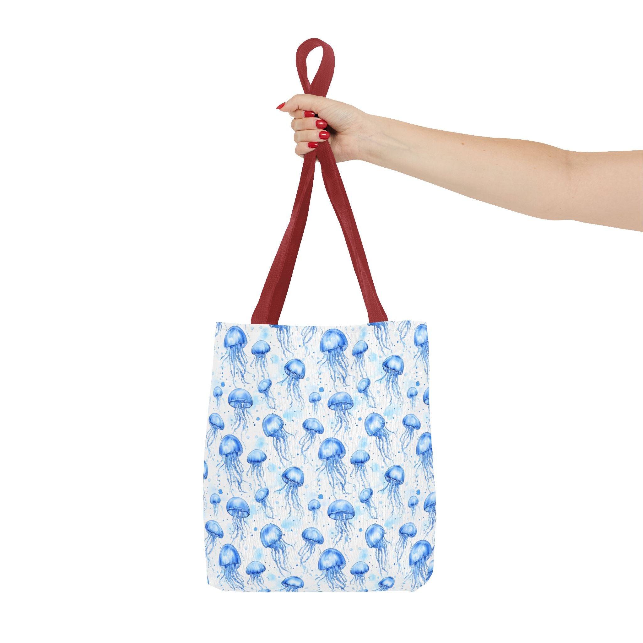 Blue Jellyfish Tote Bag - Ocean-Inspired Carryall, Beach Bag, Eco-Friendly Shopping Tote, Perfect Gift for Sea Lovers