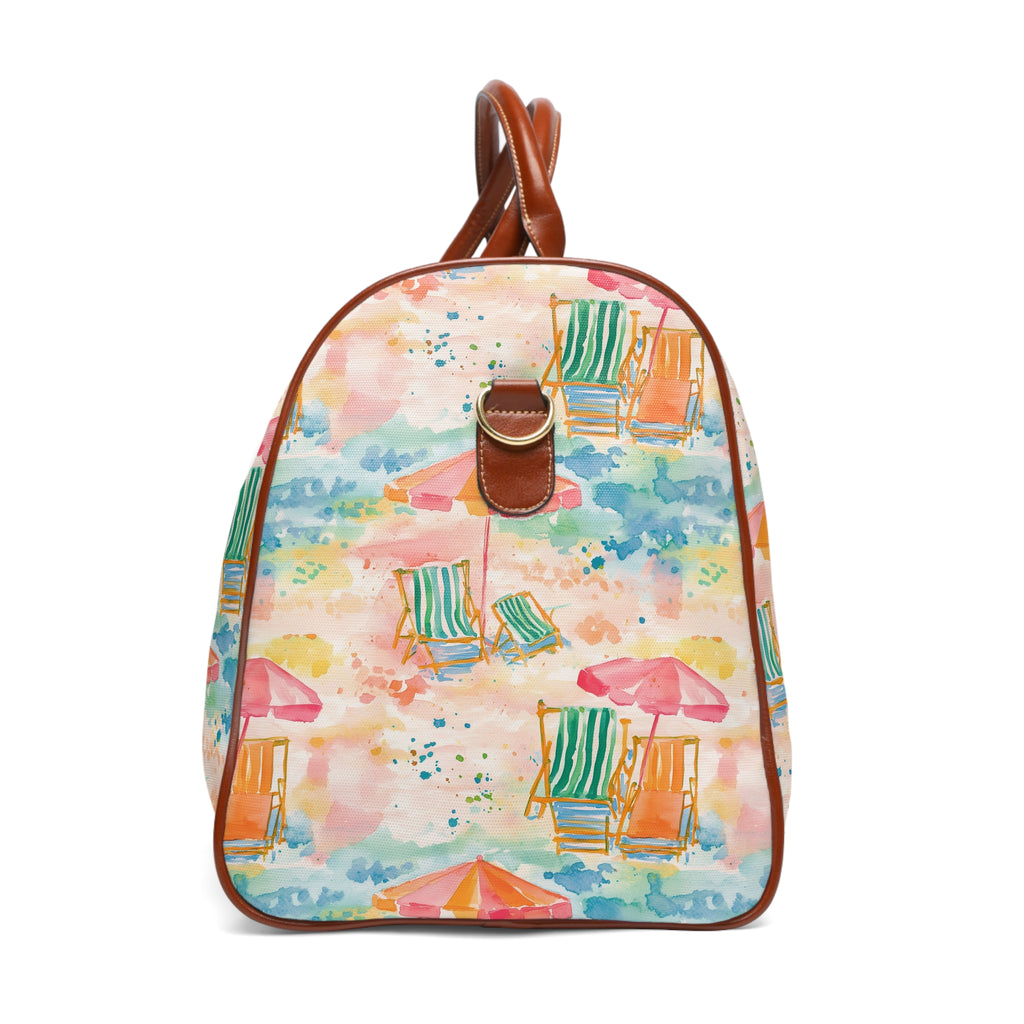 Beach Vibes - Waterproof Travel Bag for Beach Lovers, Stylish Duffle for Weekend Getaways, Ideal for Summer Vacations, Perfect Gift for Travelers, [...]