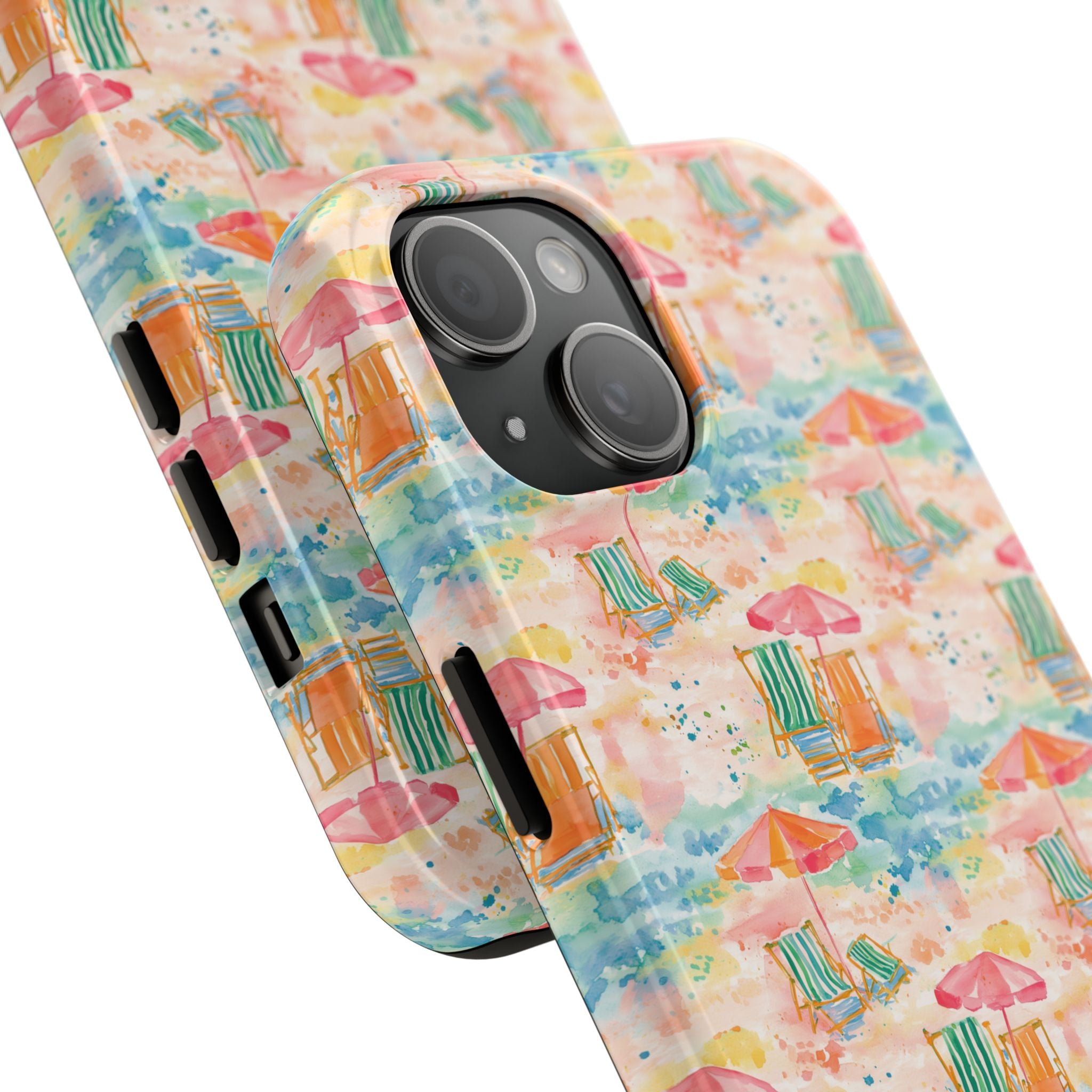Beach Vibes - Colorful Beach Scene Tough Phone Cases | Summer Vibes, Beach Lover Gift, Durable Case, Phone Accessories, Fun Design