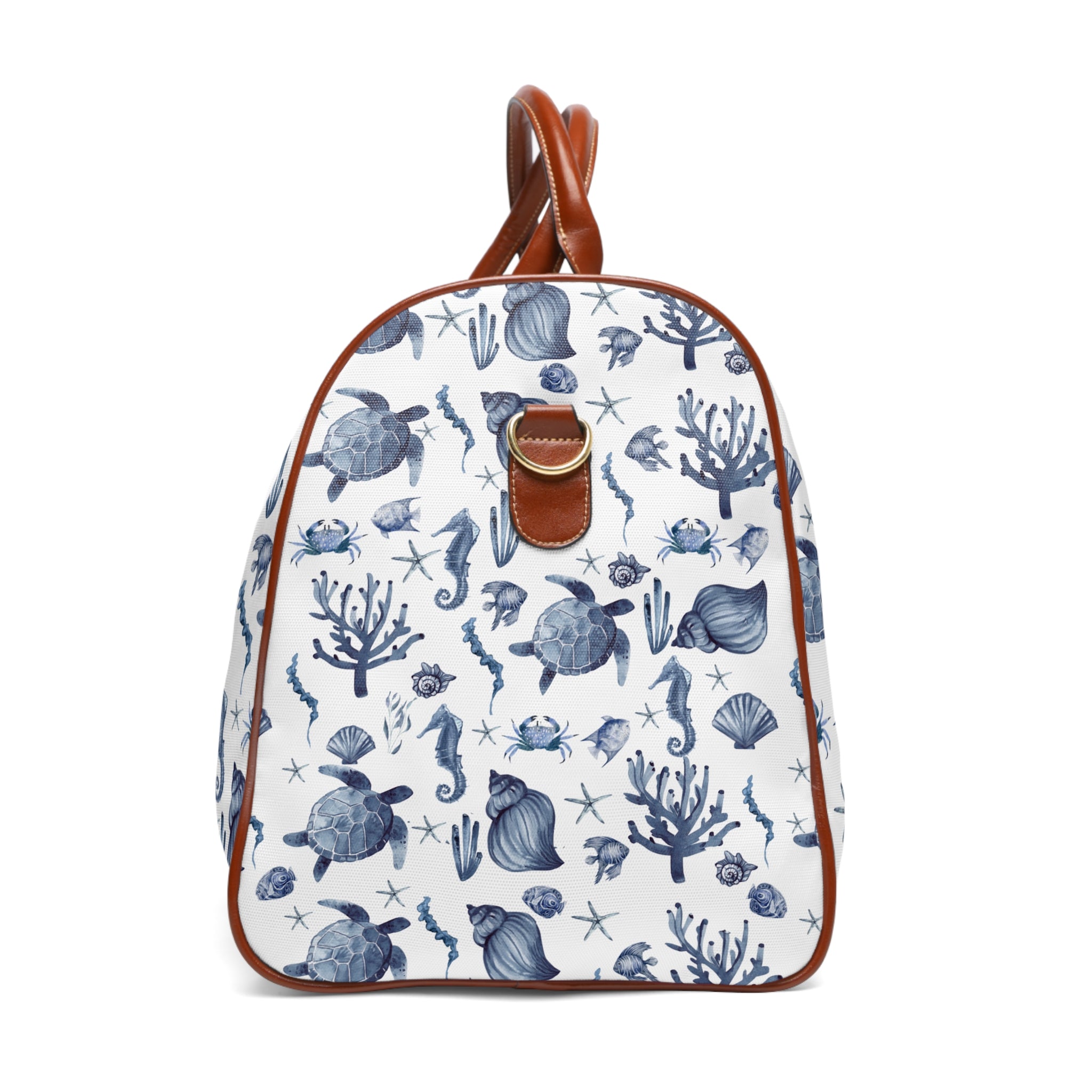 Deep Blue Sea- Waterproof Travel Bag | Beach Weekend Getaway, Travel Accessories, Summer Fun, Gifts for Travelers, Nautical Design