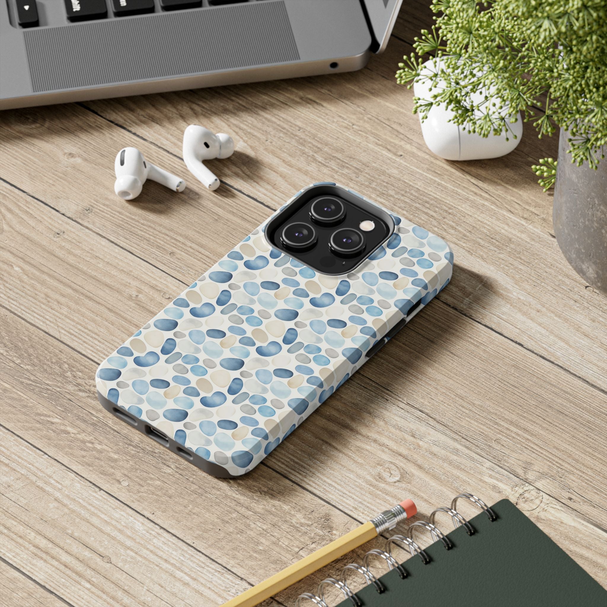 Cobblestone- Stylish Tough Phone Cases with Pebble Design, Durable Phone Accessories, Trendy Phone Cover, Protective Case, Gift for Tech Lovers