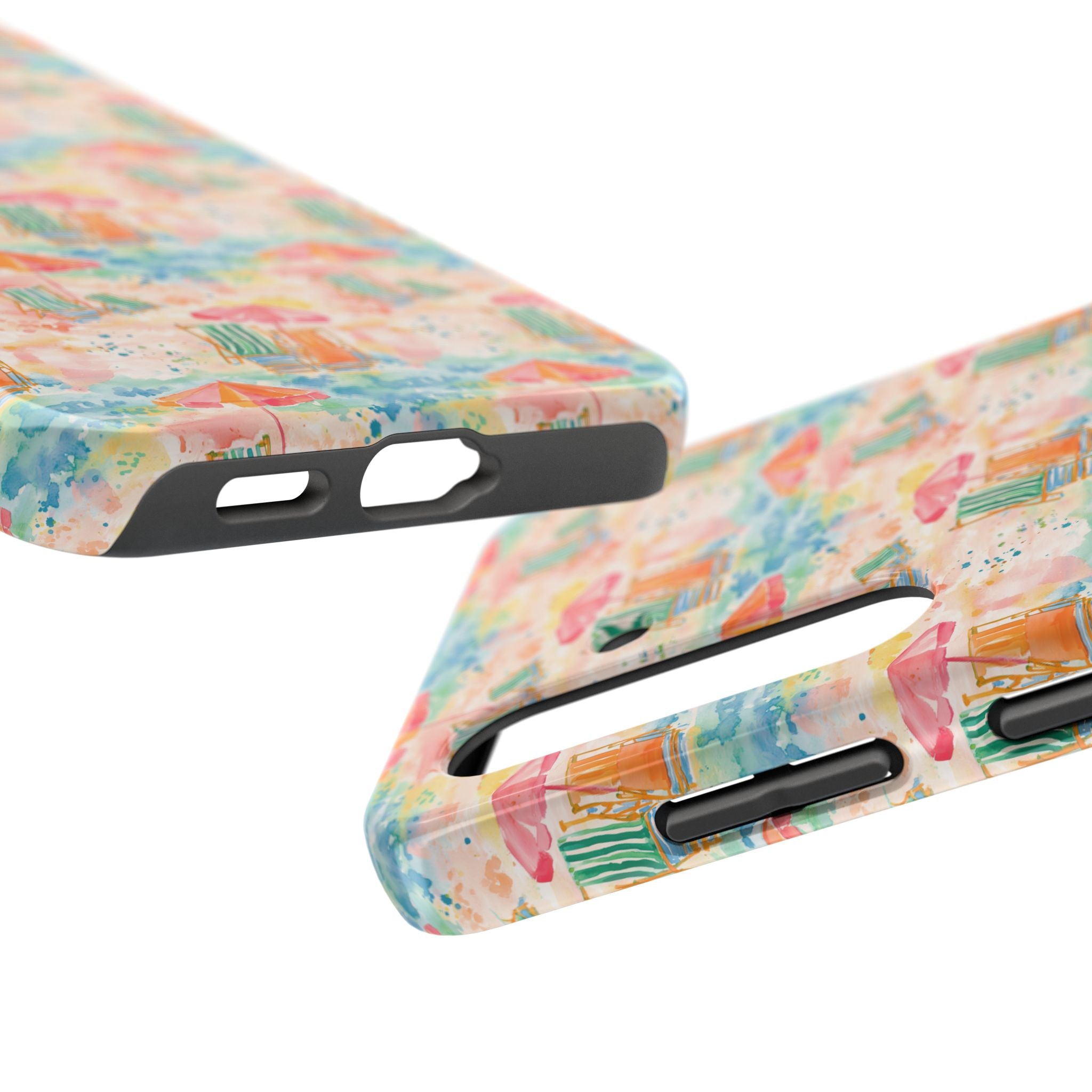 Beach Vibes - Colorful Beach Scene Tough Phone Cases | Summer Vibes, Beach Lover Gift, Durable Case, Phone Accessories, Fun Design