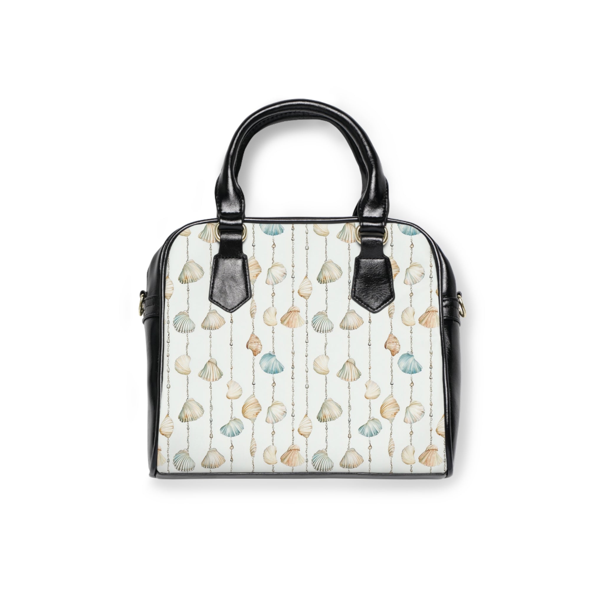 Seashell Lover- Elegant Seashells Shoulder Handbag, Stylish Tote, Beach Bag, Summer Accessory, Gift for Her, Everyday Purse