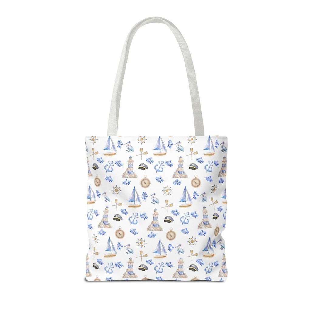 Sail Away - Nautical Themed Tote Bag, Beach Bag, Sailor Tote, Summer Essentials, Gift for Sea Lovers, Travel Bag