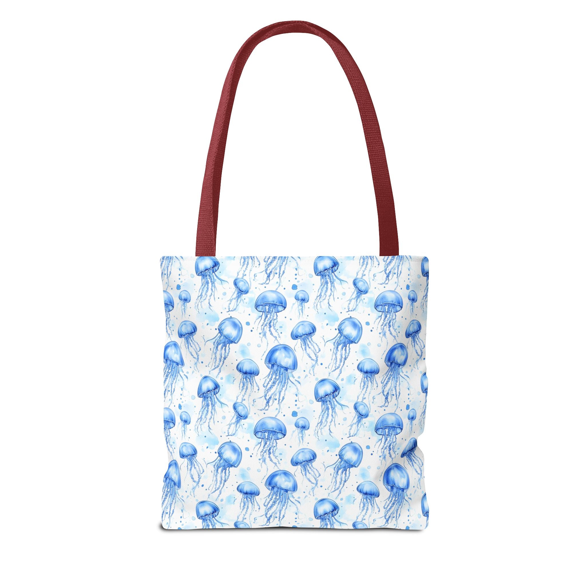Blue Jellyfish Tote Bag - Ocean-Inspired Carryall, Beach Bag, Eco-Friendly Shopping Tote, Perfect Gift for Sea Lovers