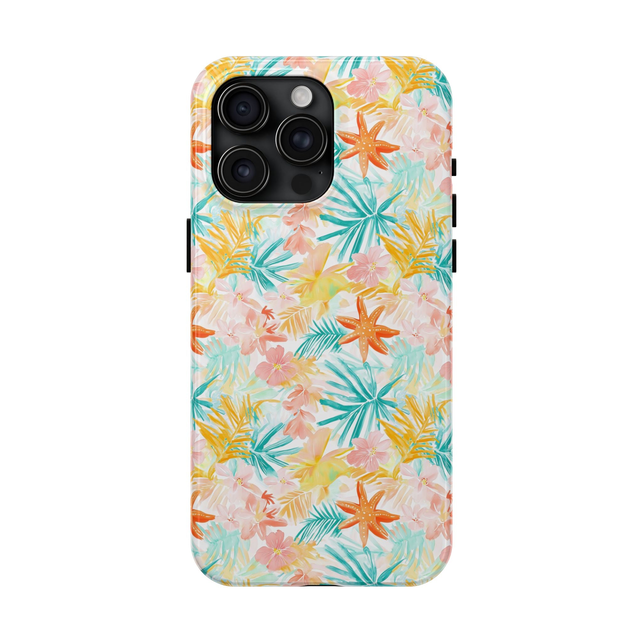 Tropical Starfish - Floral Phone Case - Summer Vibe, Durable Protection, Gift for Beach Lovers, Tropical Decor, Eco-Friendly Design
