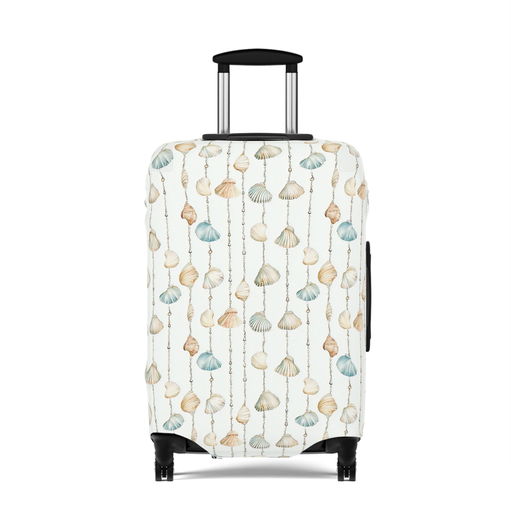 Seashell Lover- Coastal Shells Luggage Cover | Travel Protection, Beach Vibes, Vacation Accessory, Gift for Travelers, Nautical Theme