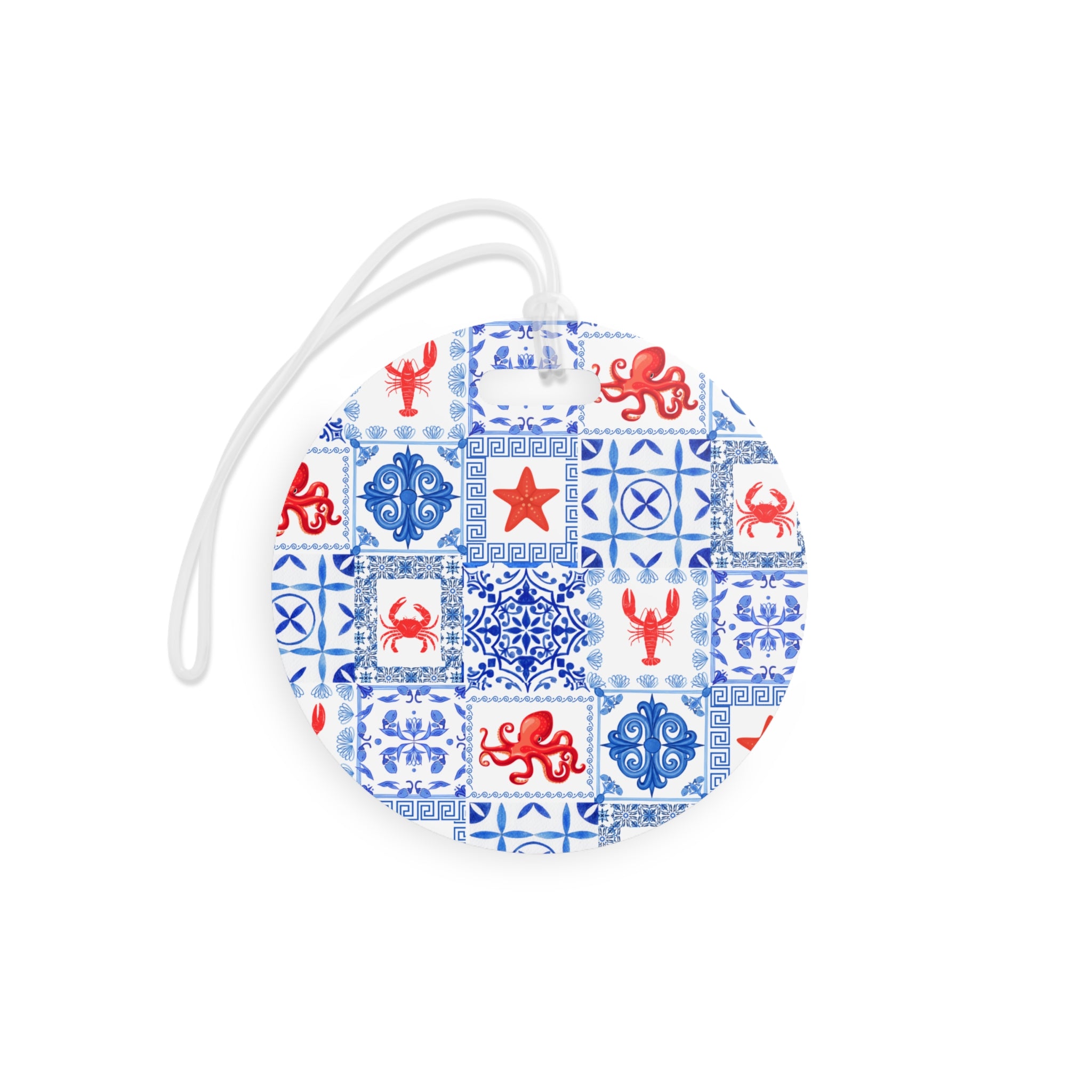 Greek Sea- Nautical Themed Luggage Tags | Travel Accessories, Beach Vacation, Personalized Tags, Gift for Travelers, Cruise Tags