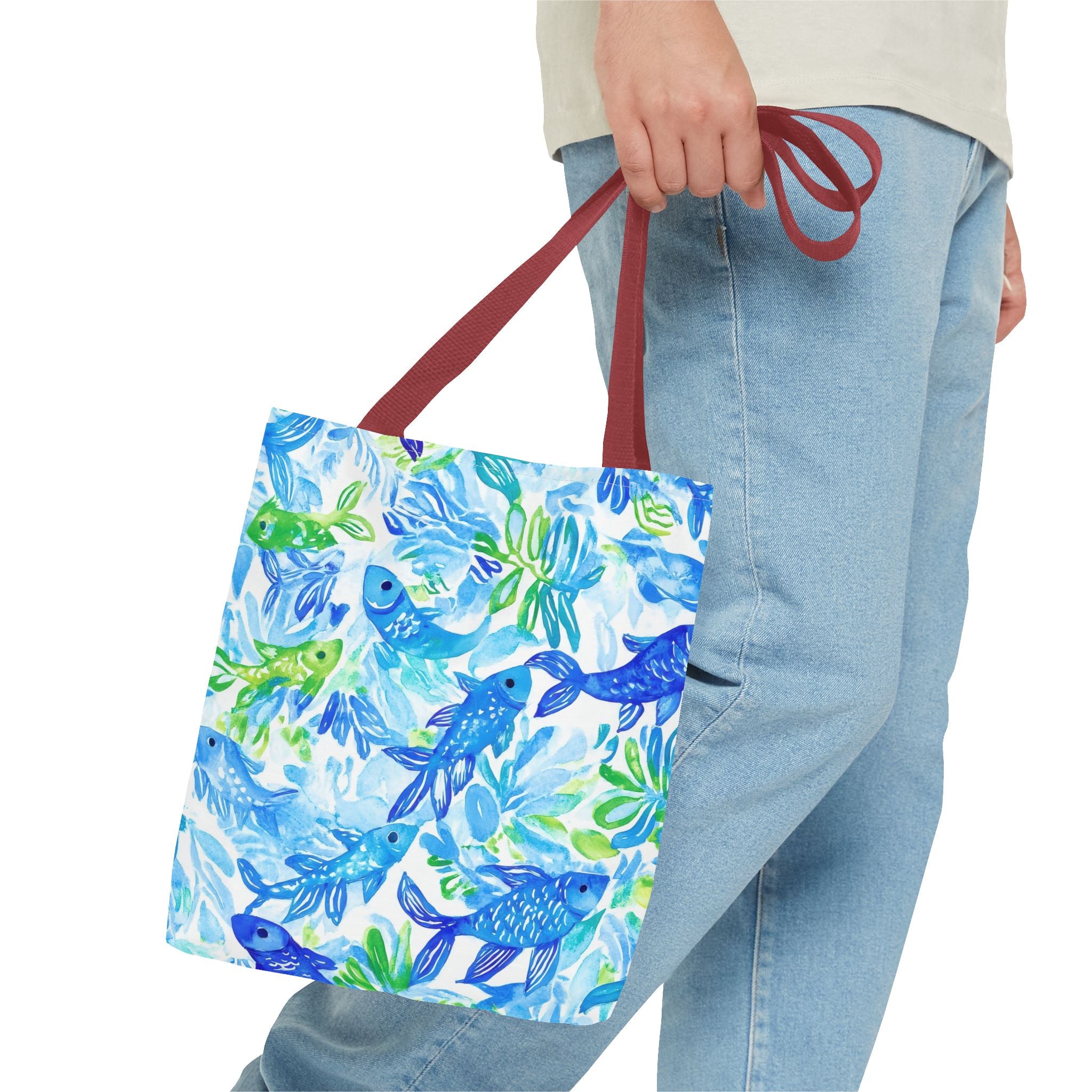 Vibrant Fish- Colorful Fish Tote Bag, Beach Bag, Shopping Tote, Eco-Friendly Reusable Bag, Gift for Ocean Lovers, Summer Accessory