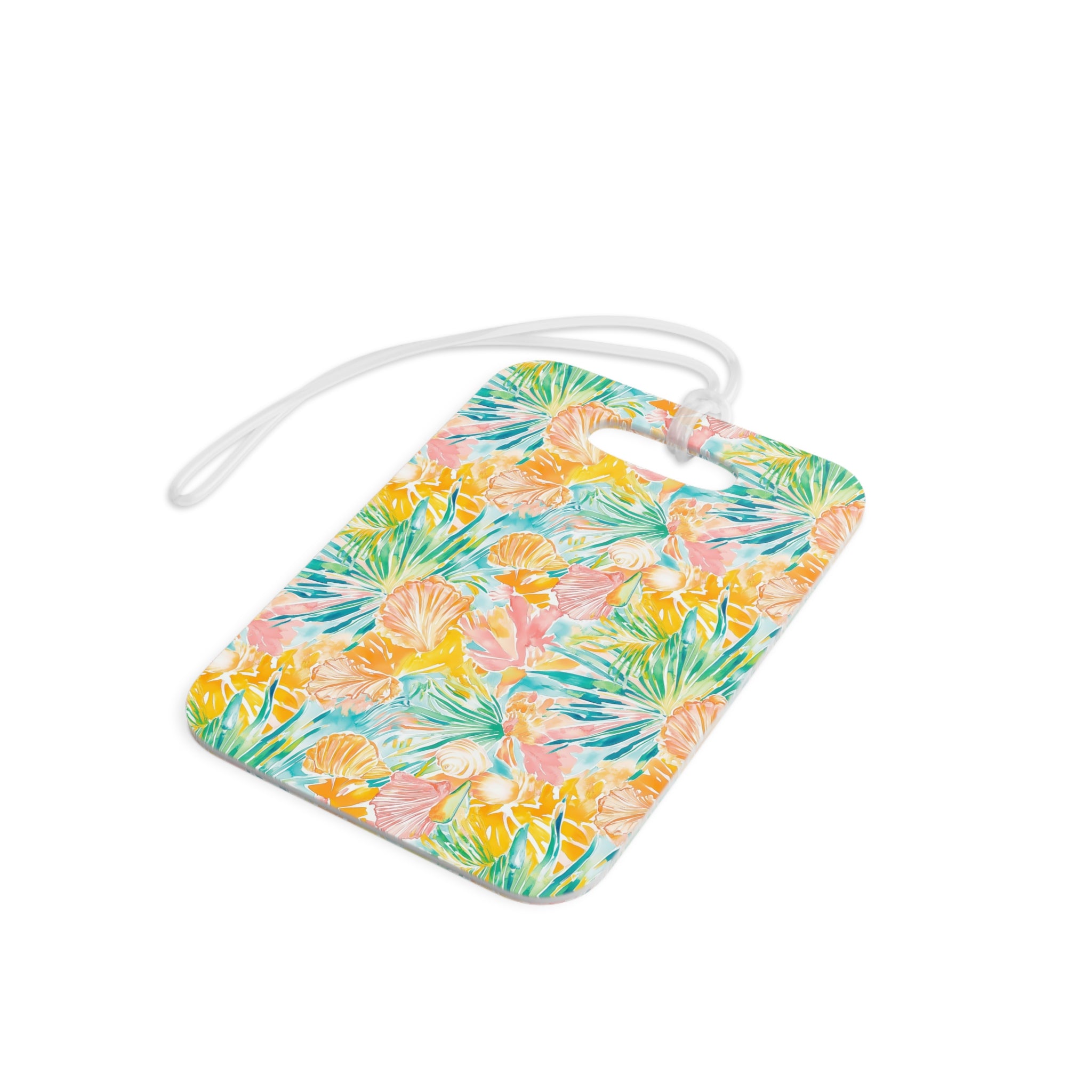 Neon Tropics Luggage Tag, Travel Accessories, Luggage, Vacation must have, Beach Vacation Supplies