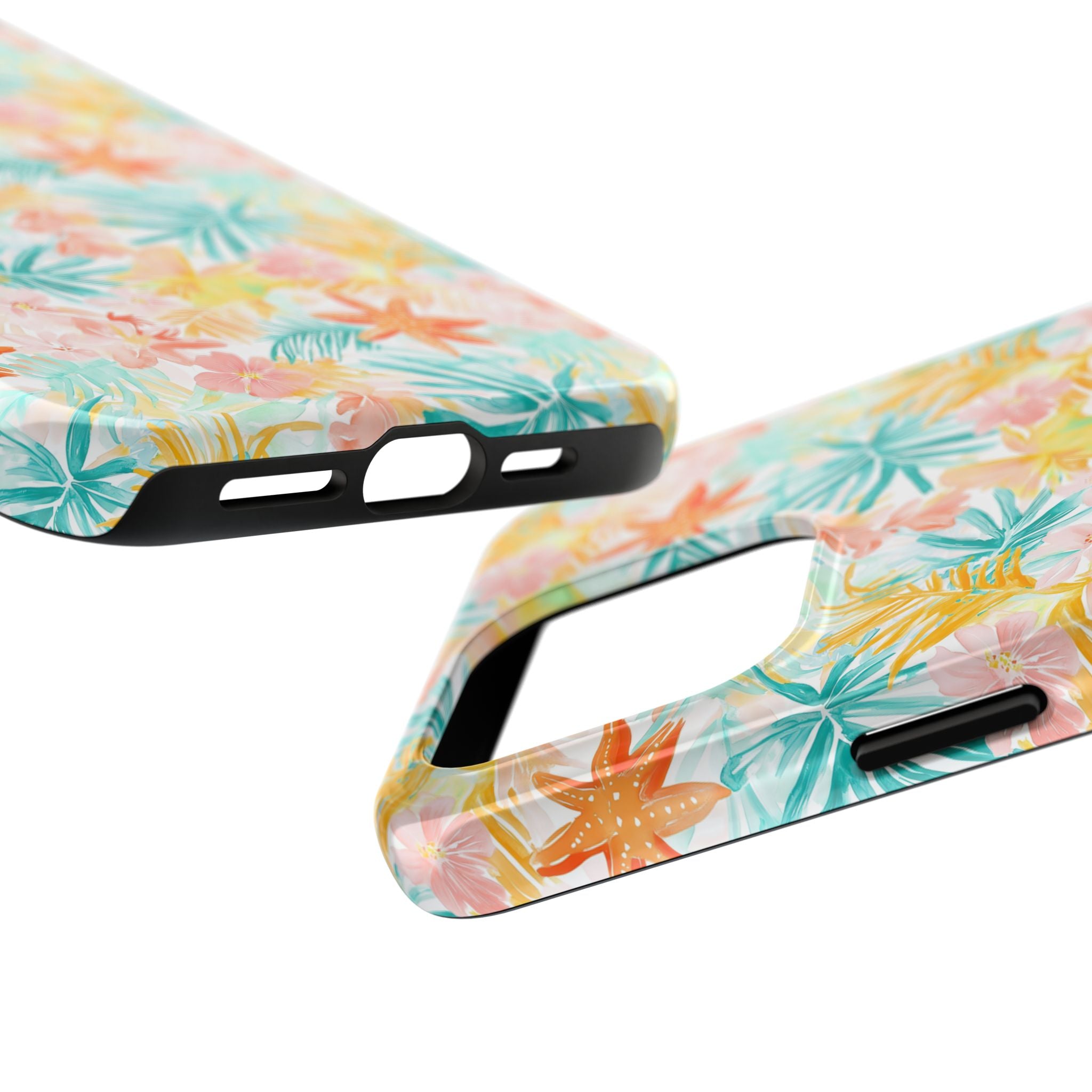 Tropical Starfish - Floral Phone Case - Summer Vibe, Durable Protection, Gift for Beach Lovers, Tropical Decor, Eco-Friendly Design