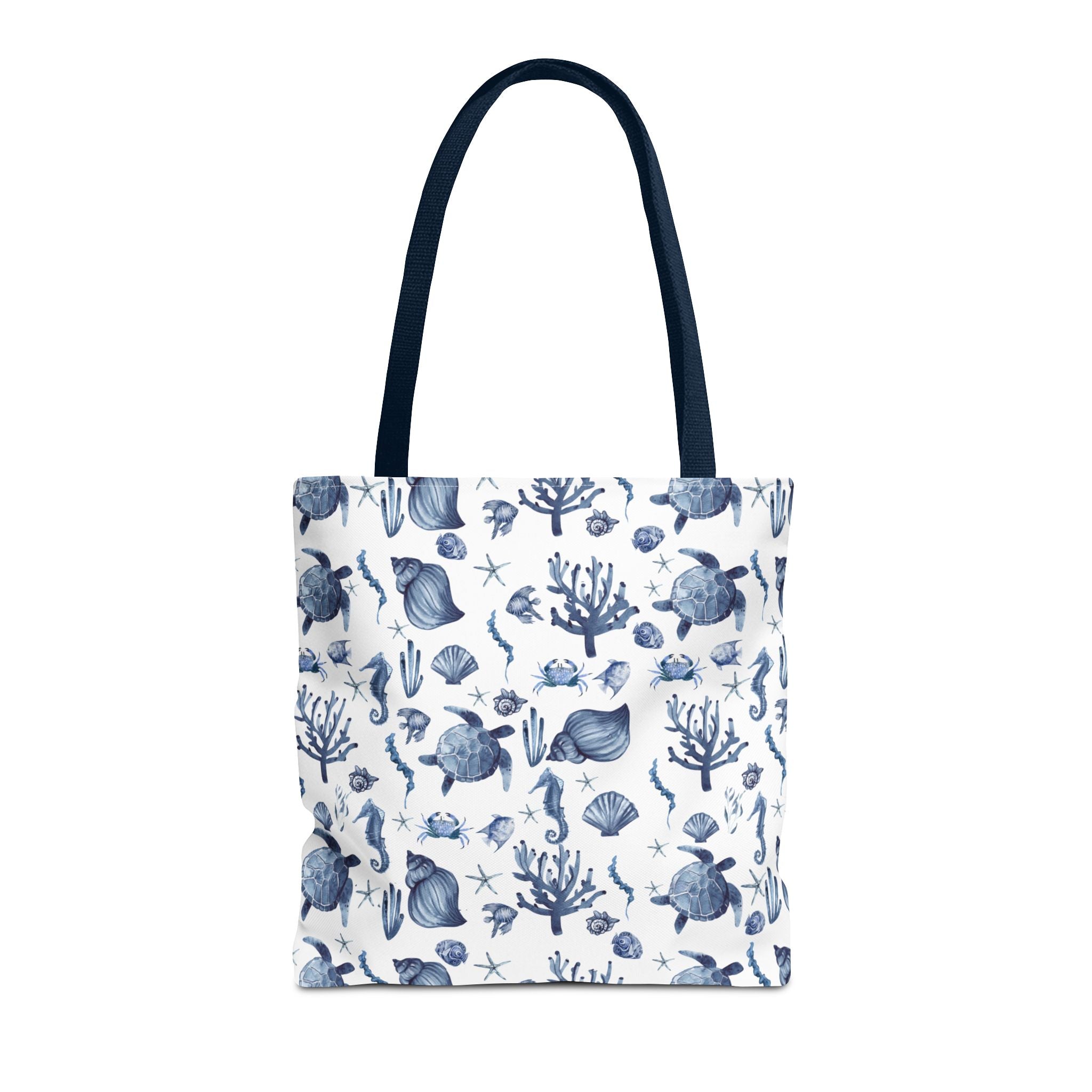 Deep Blue Sea - Coastal fish Dreams Tote Bag, Ocean-Inspired Beach Bag, Nautical Gift for Her, Summer Essentials, Travel Tote, Marine Animal Design