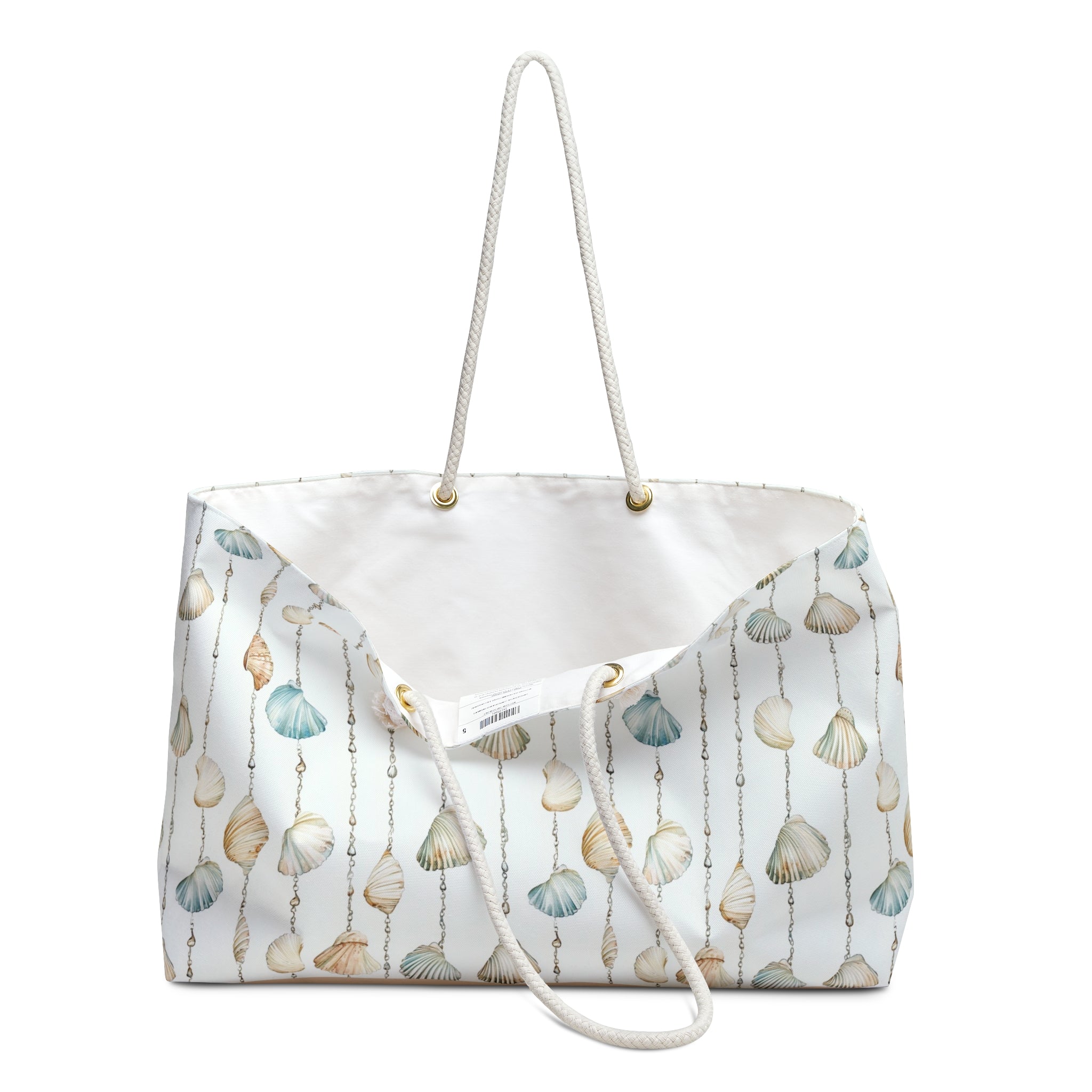 Seashell Lover Weekender Tote Bag, Beach Bag, Beach Tote, Large tote bag, Vacation Bag, Bridesmaid Gift