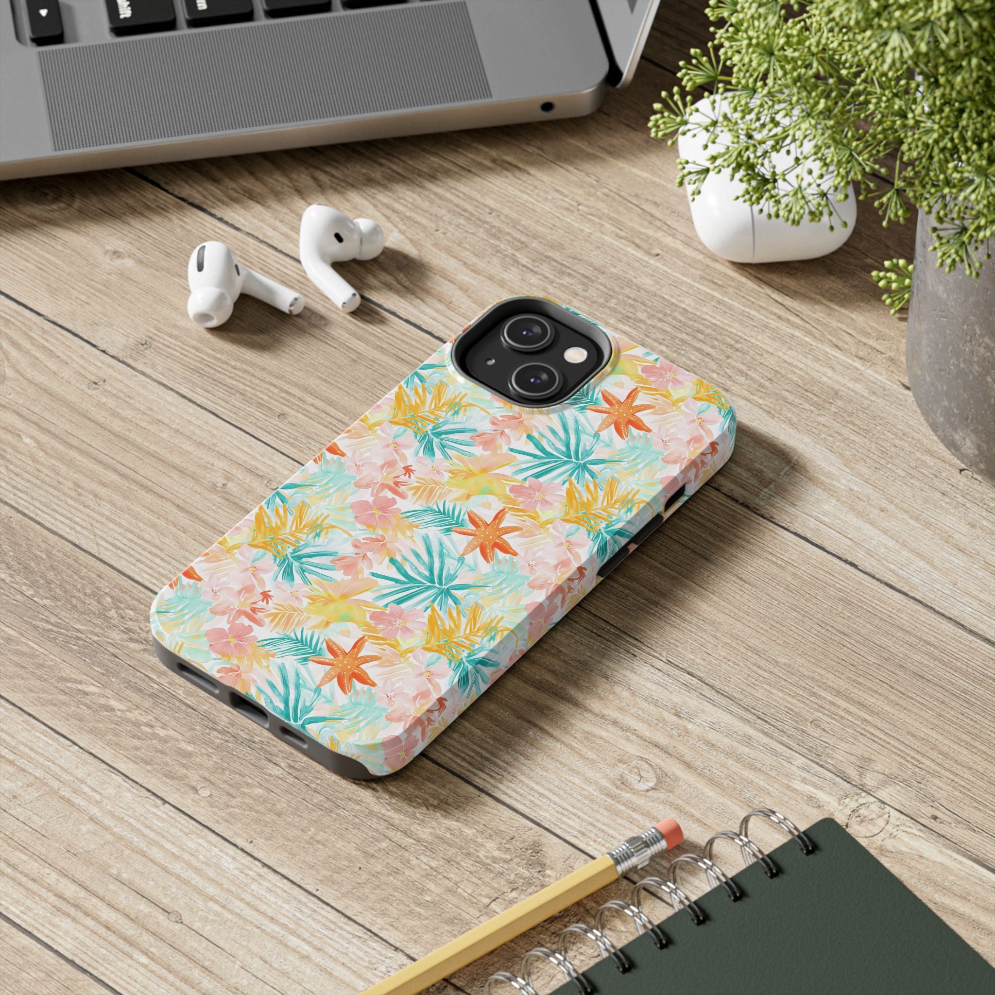 Tropical Starfish - Floral Phone Case - Summer Vibe, Durable Protection, Gift for Beach Lovers, Tropical Decor, Eco-Friendly Design