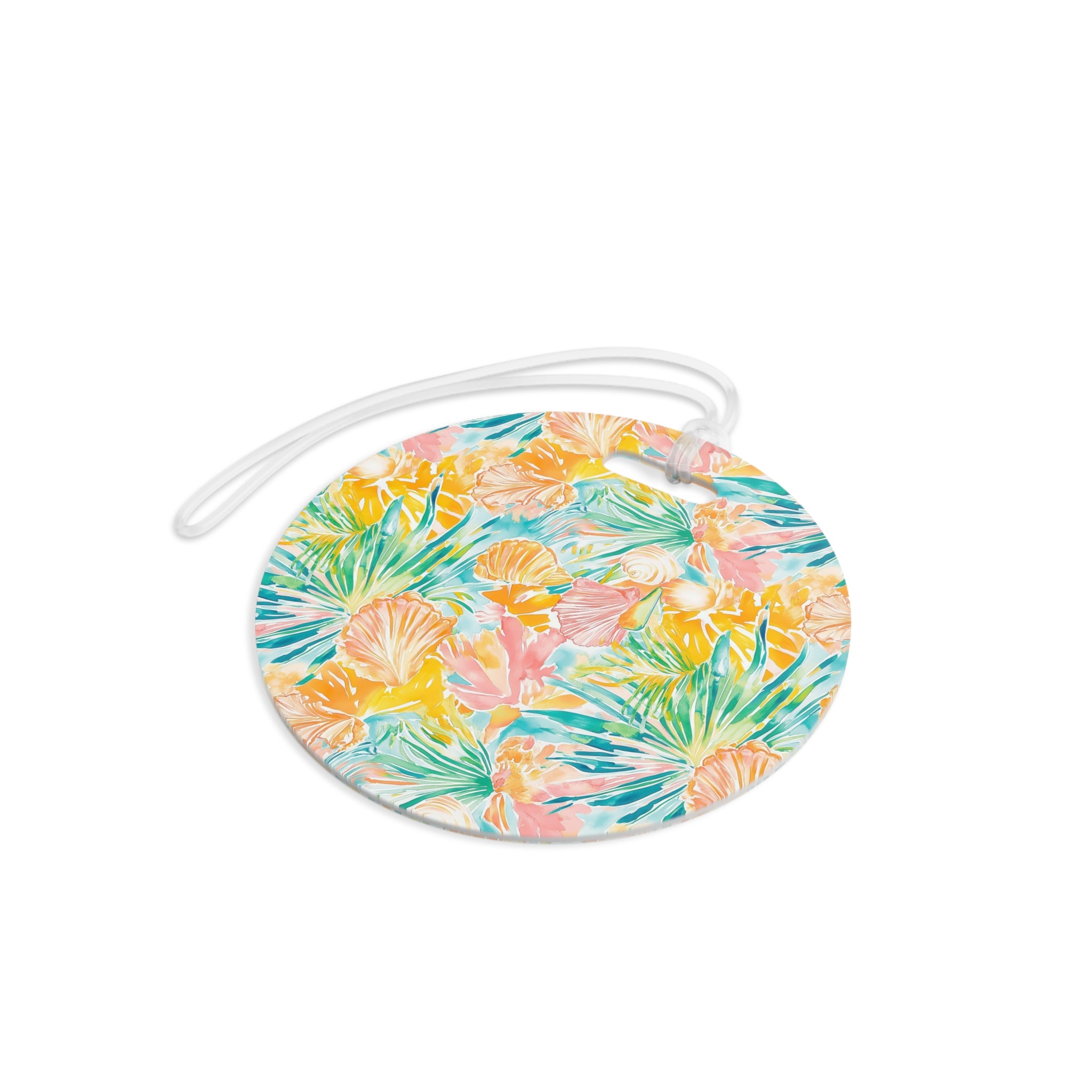 Neon Tropics Luggage Tag, Travel Accessories, Luggage, Vacation must have, Beach Vacation Supplies