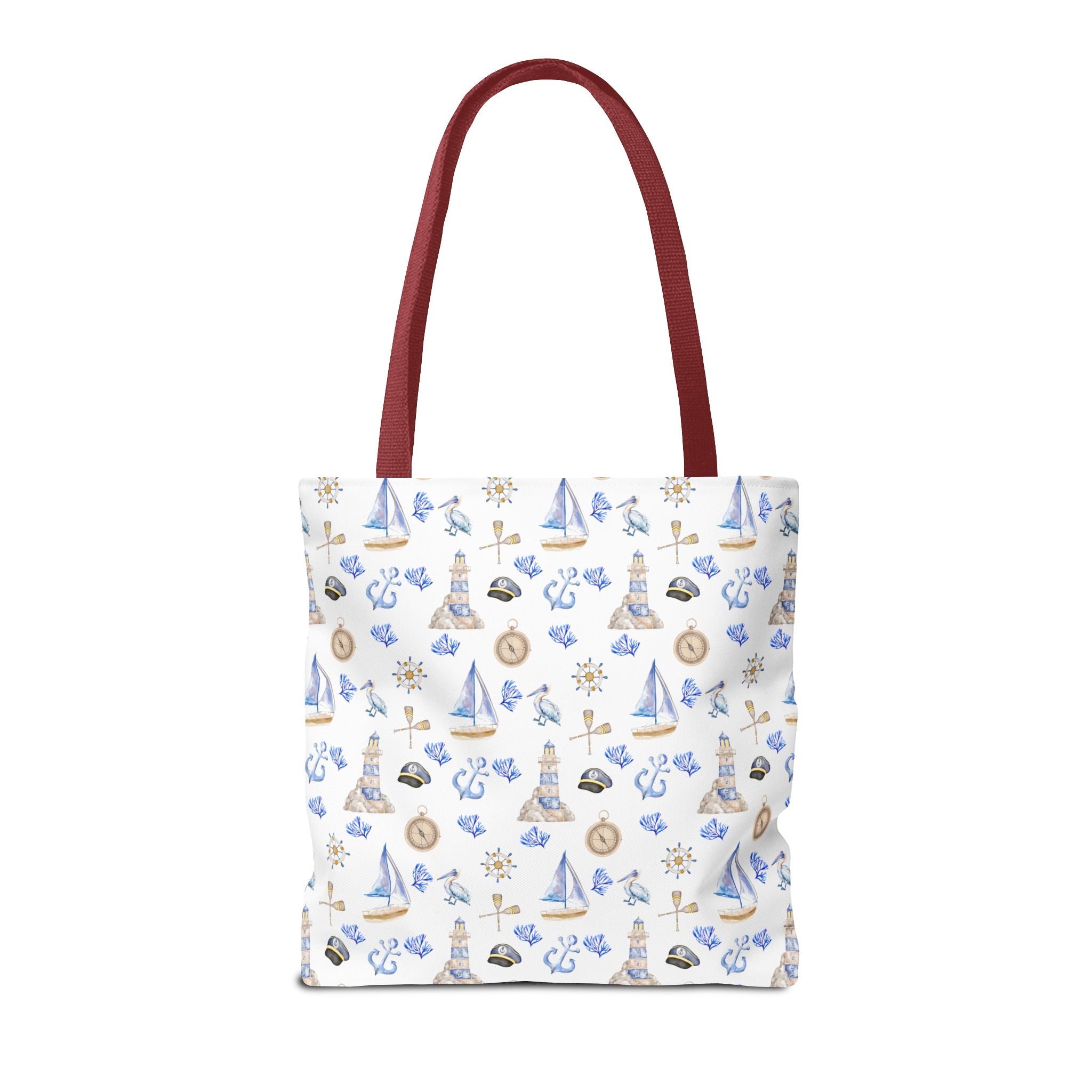 Sail Away - Nautical Themed Tote Bag, Beach Bag, Sailor Tote, Summer Essentials, Gift for Sea Lovers, Travel Bag