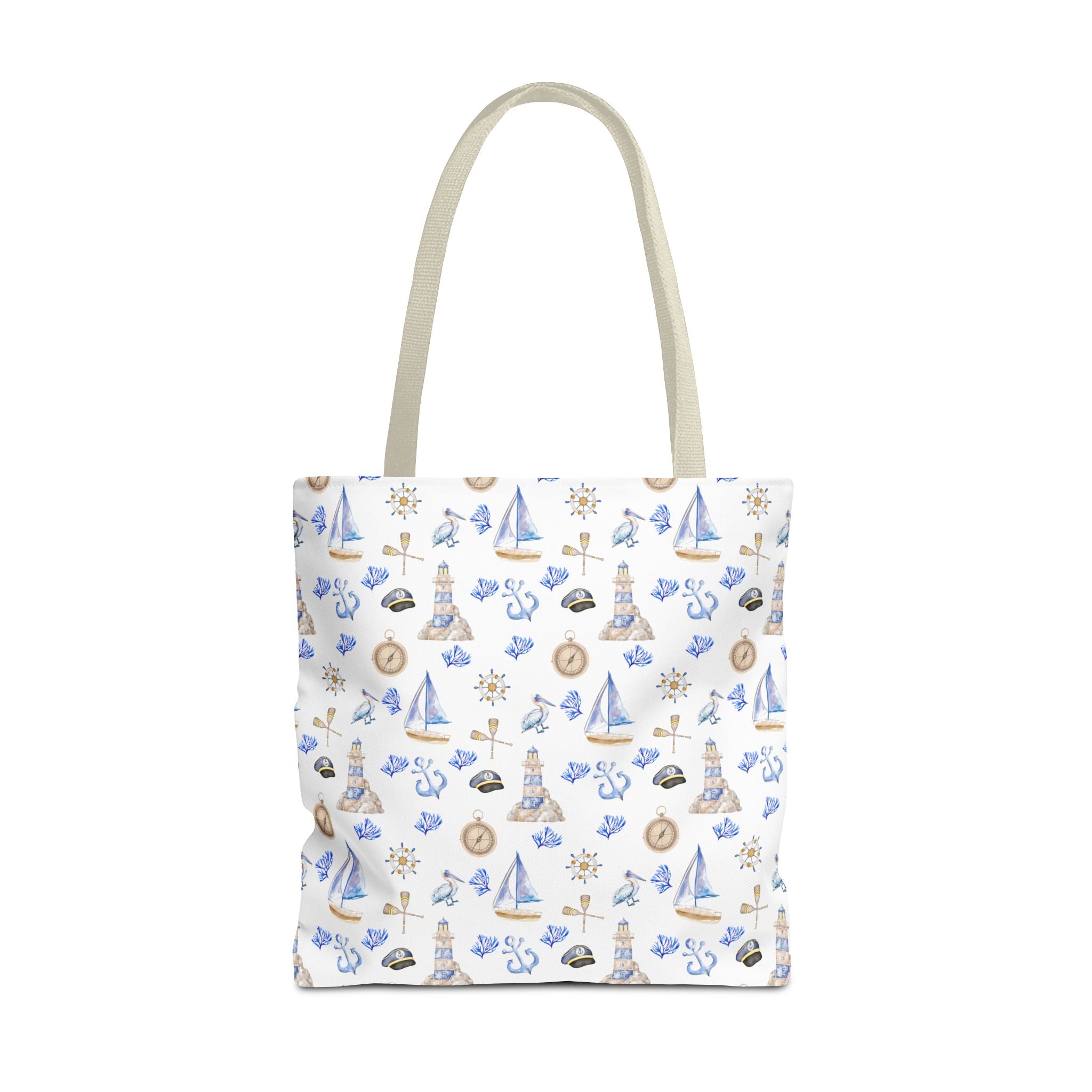 Sail Away - Nautical Themed Tote Bag, Beach Bag, Sailor Tote, Summer Essentials, Gift for Sea Lovers, Travel Bag