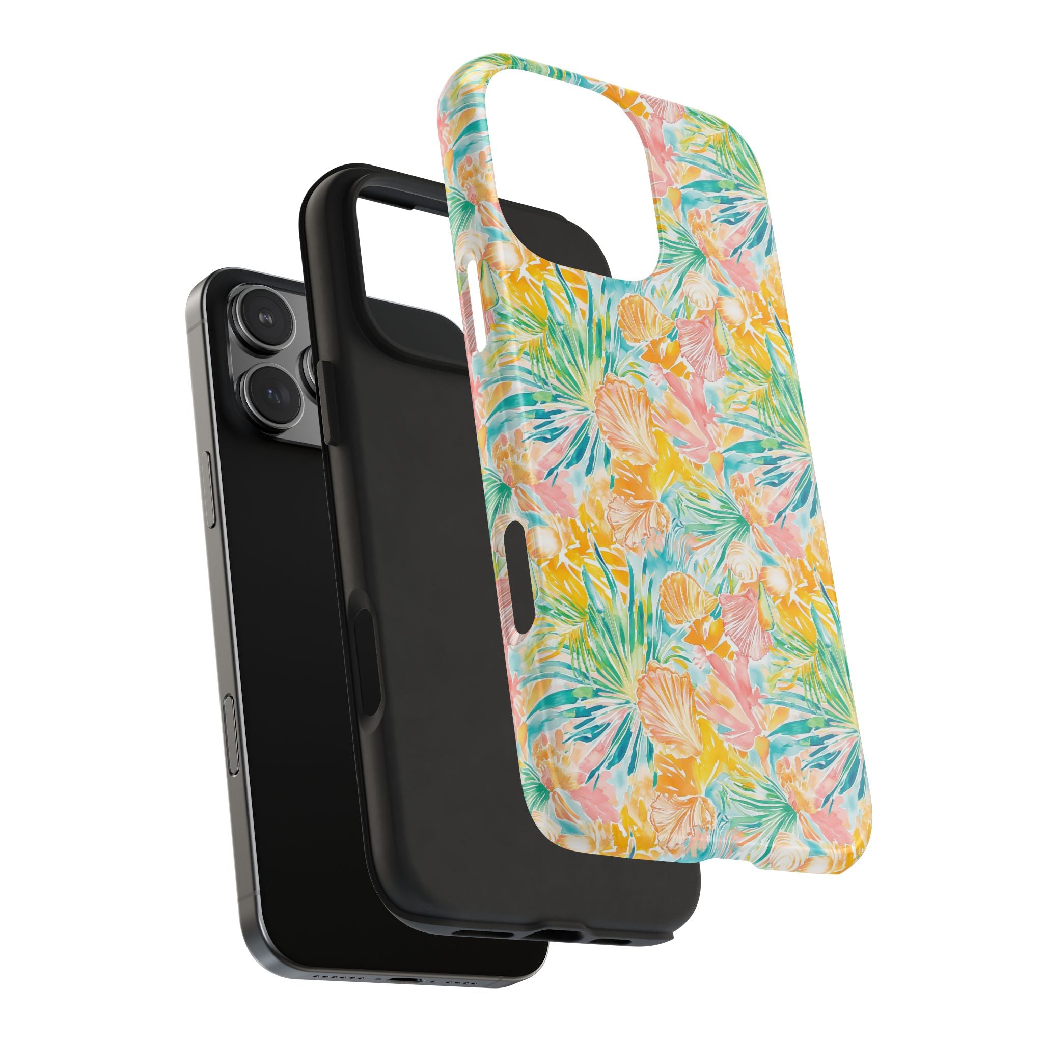 Neon Tropics- Tough Phone Cases, Floral Phone Covers, Summer Accessories, Stylish Phone Protection, Gifts for Her