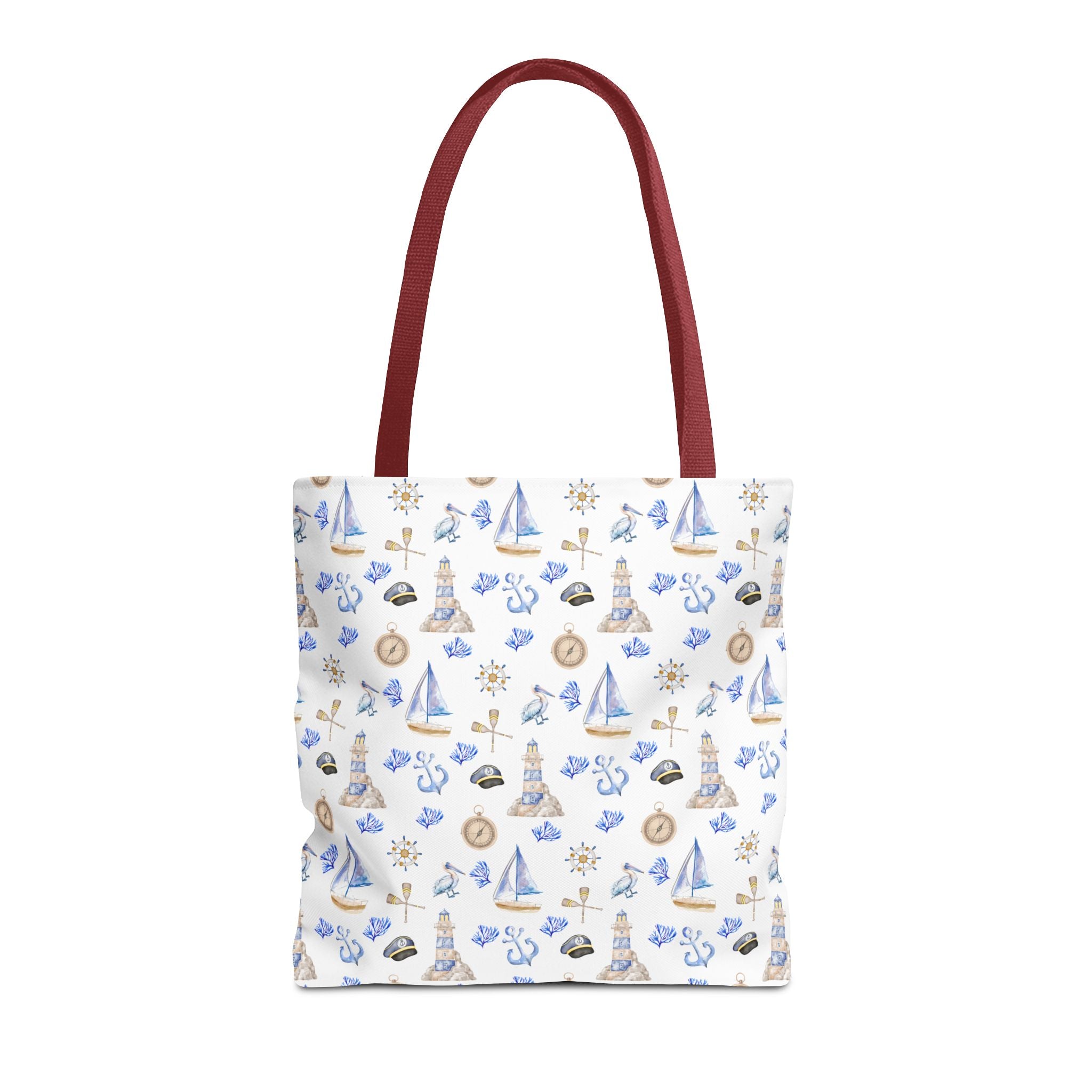 Sail Away - Nautical Themed Tote Bag, Beach Bag, Sailor Tote, Summer Essentials, Gift for Sea Lovers, Travel Bag