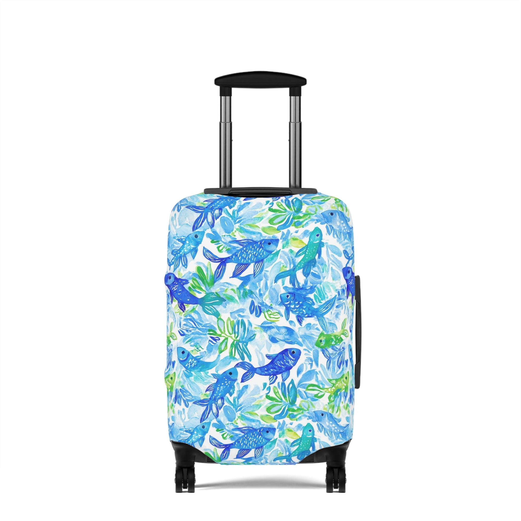 Vibrant Fish - Luggage Cover, Travel Accessory for Adventure Lovers, Suitable for Vacations, Holidays, Summer Trips, Unique Gift Idea