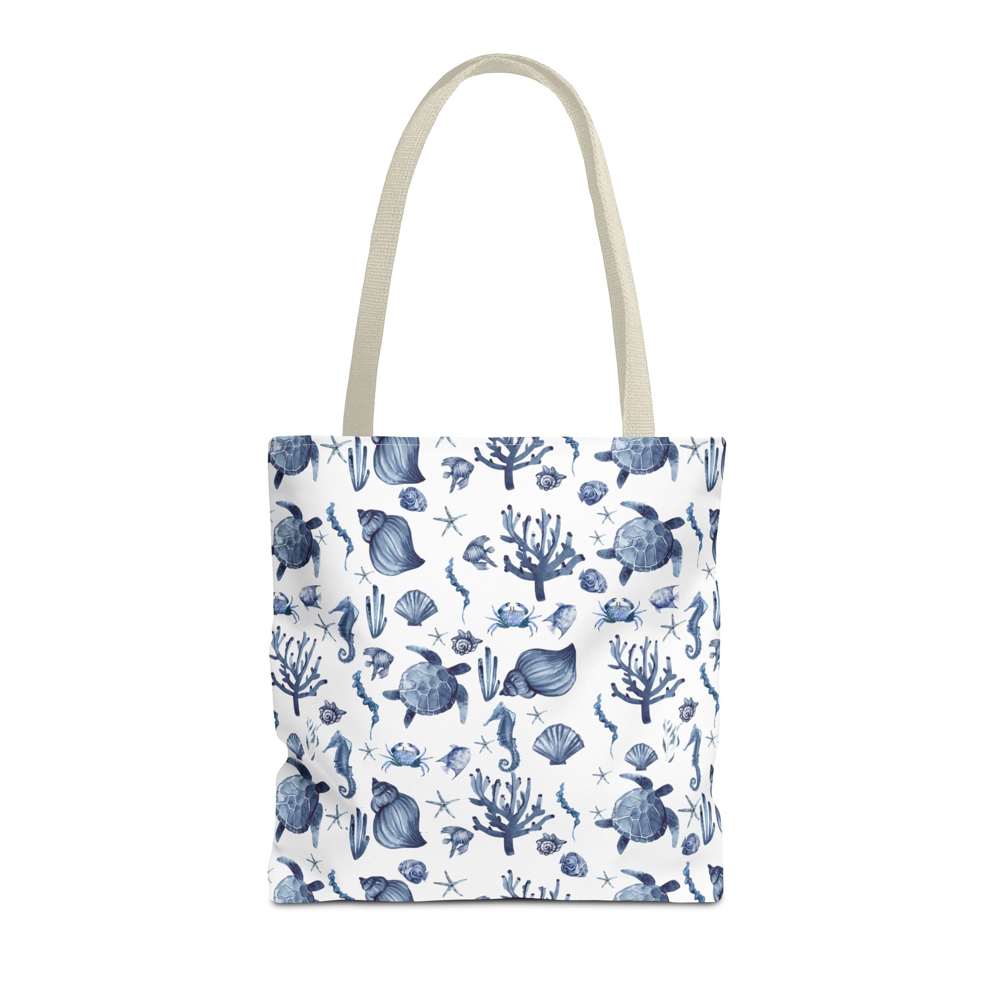 Deep Blue Sea - Coastal fish Dreams Tote Bag, Ocean-Inspired Beach Bag, Nautical Gift for Her, Summer Essentials, Travel Tote, Marine Animal Design