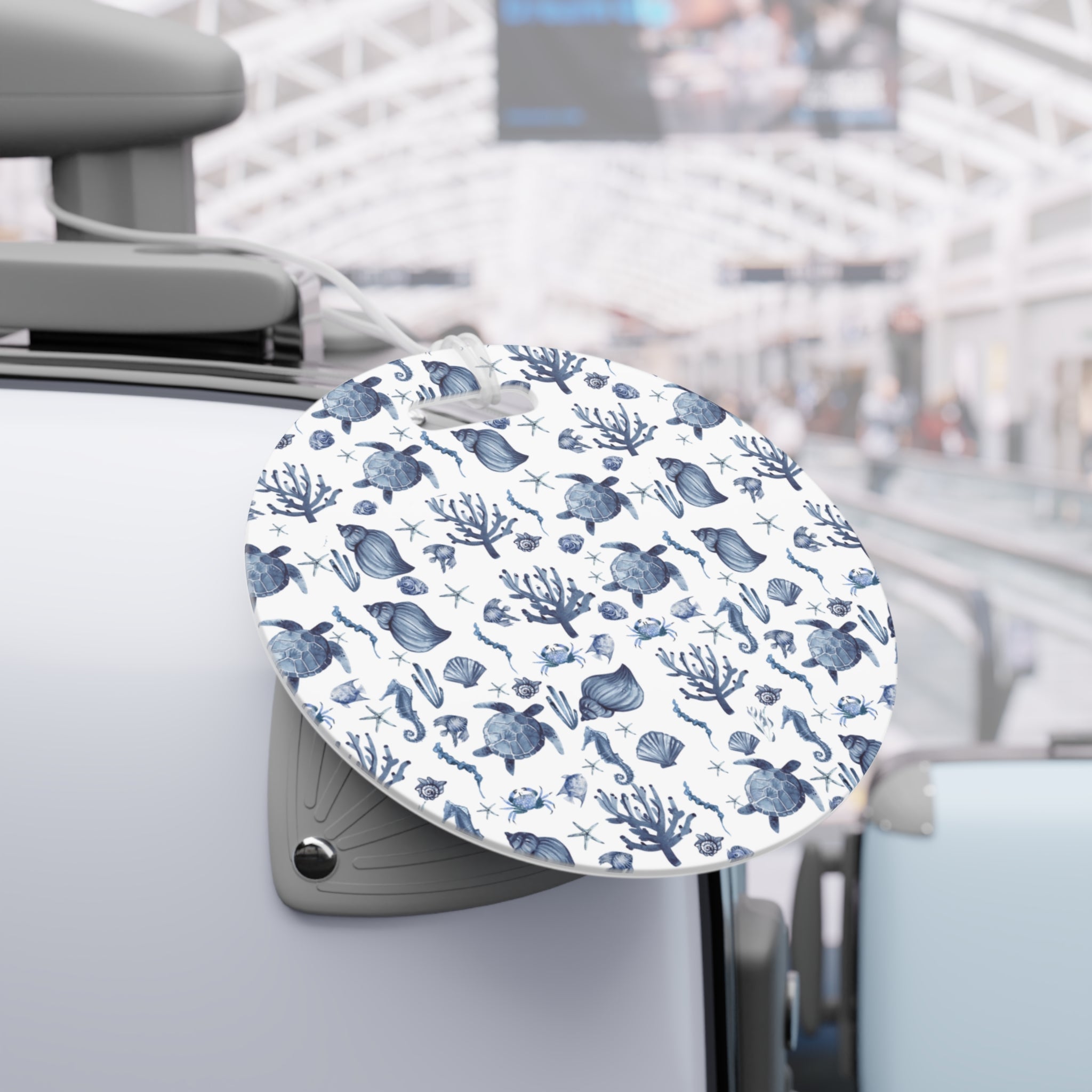 Deep Blue Sea - Luggage Tag - Whimsical Ocean-Inspired Luggage Tags - Travel Accessories, Beach Trips, Vacation, Gift Ideas, Personalized Tags