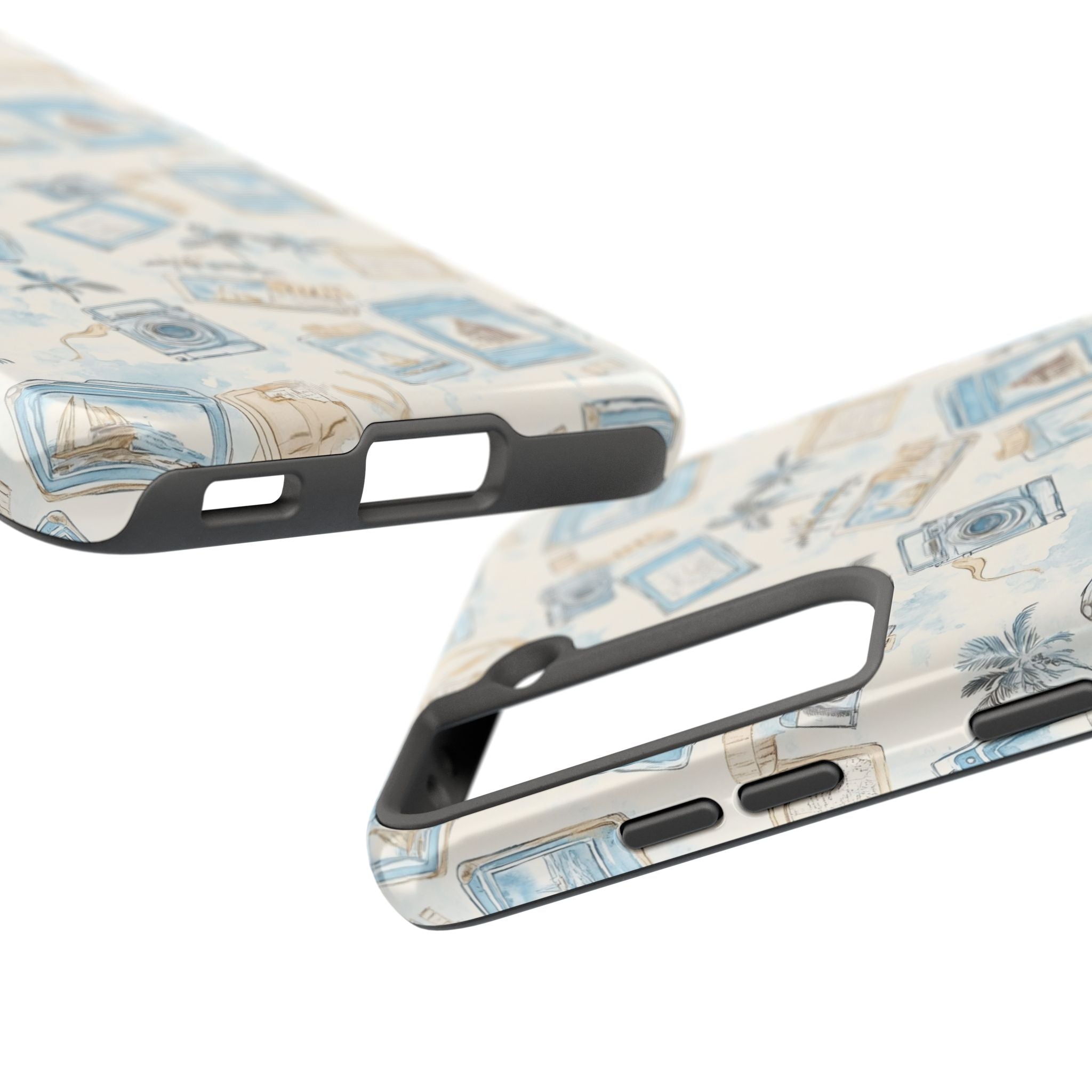 Vintage Vacay- Tough Phone Case - Tropical Vintage Camera Design