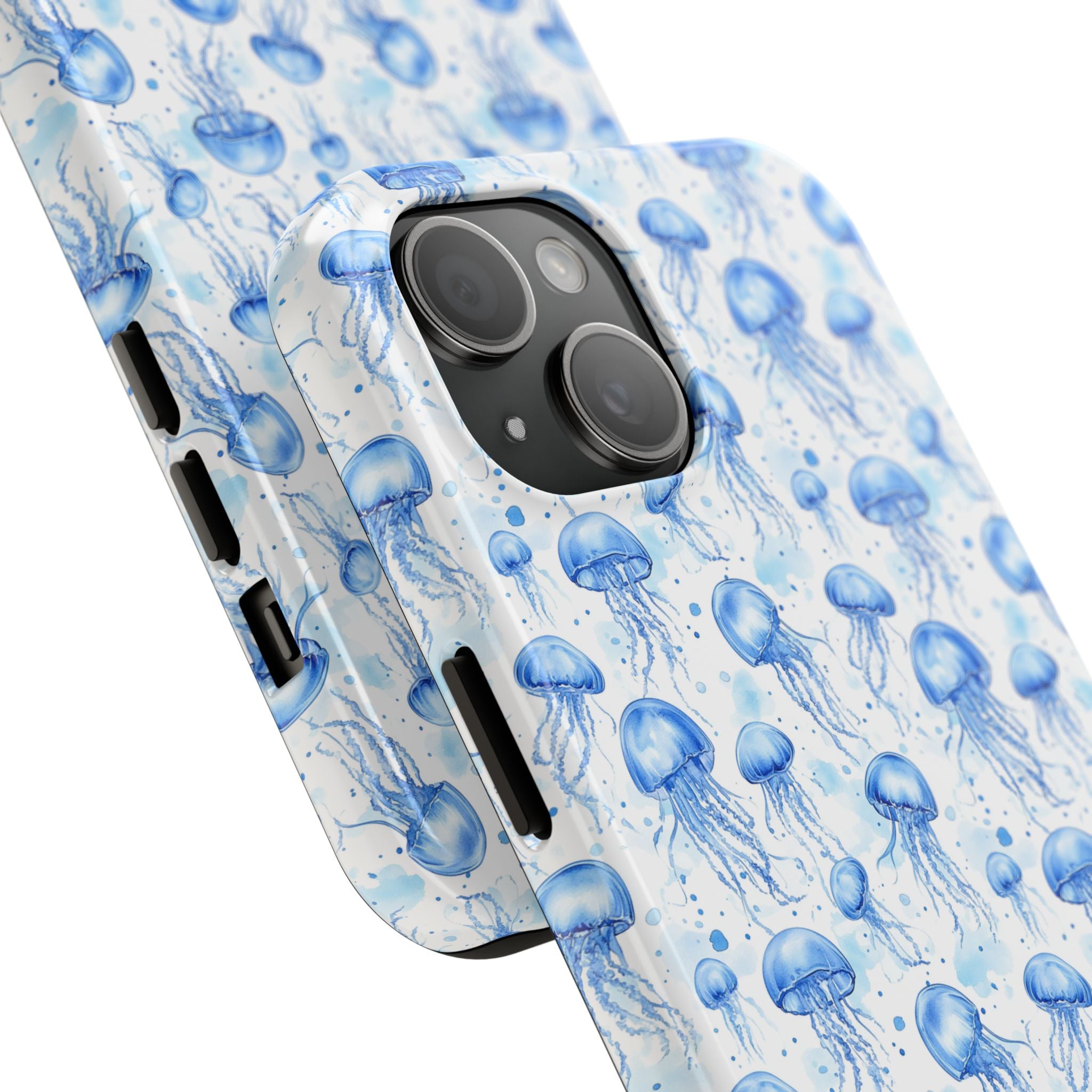 Blue Jellyfish Tough Phone Case | Unique Ocean Vibe | Gift for Marine Lovers, Durable Protection, Trendy Accessories, Beach Theme