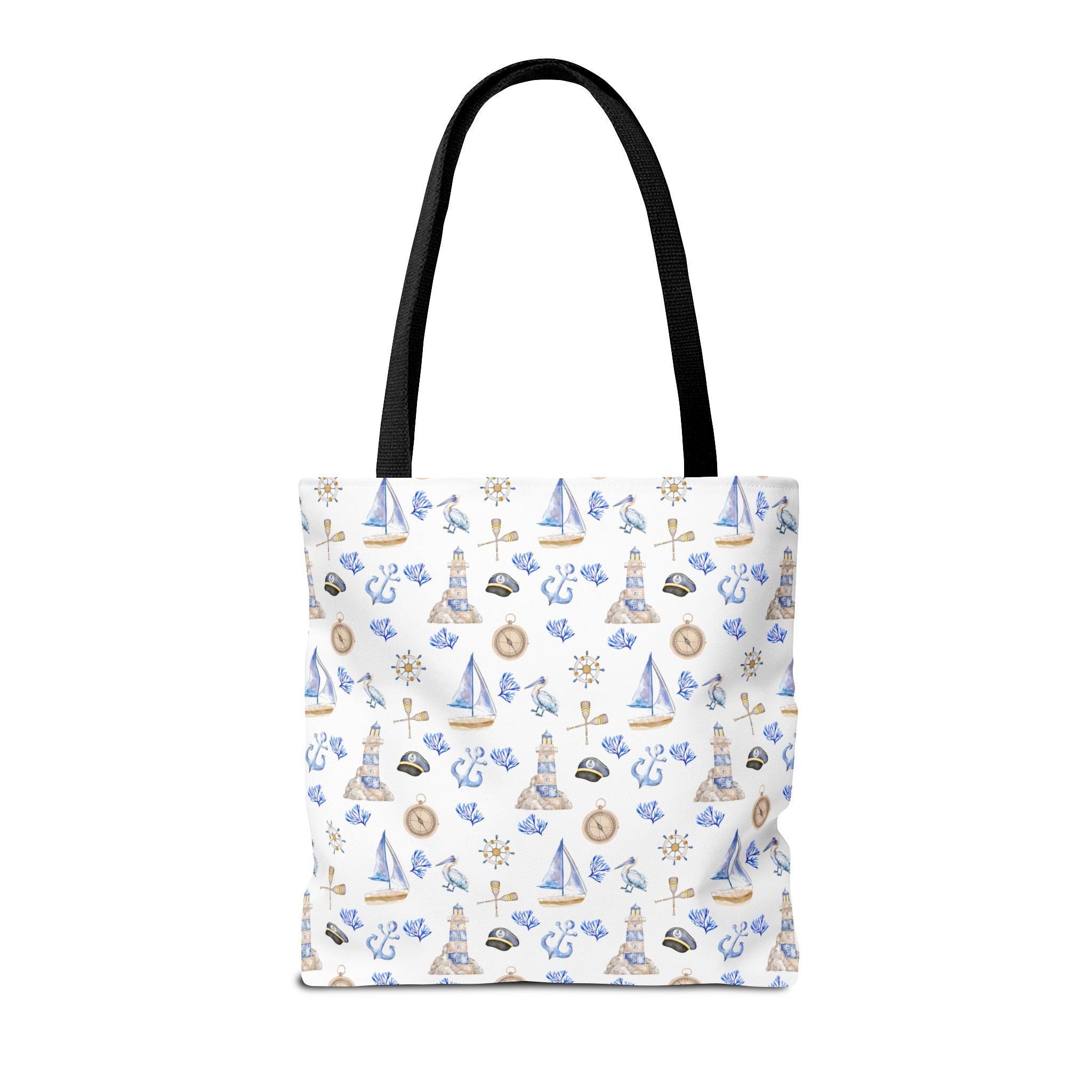 Sail Away - Nautical Themed Tote Bag, Beach Bag, Sailor Tote, Summer Essentials, Gift for Sea Lovers, Travel Bag