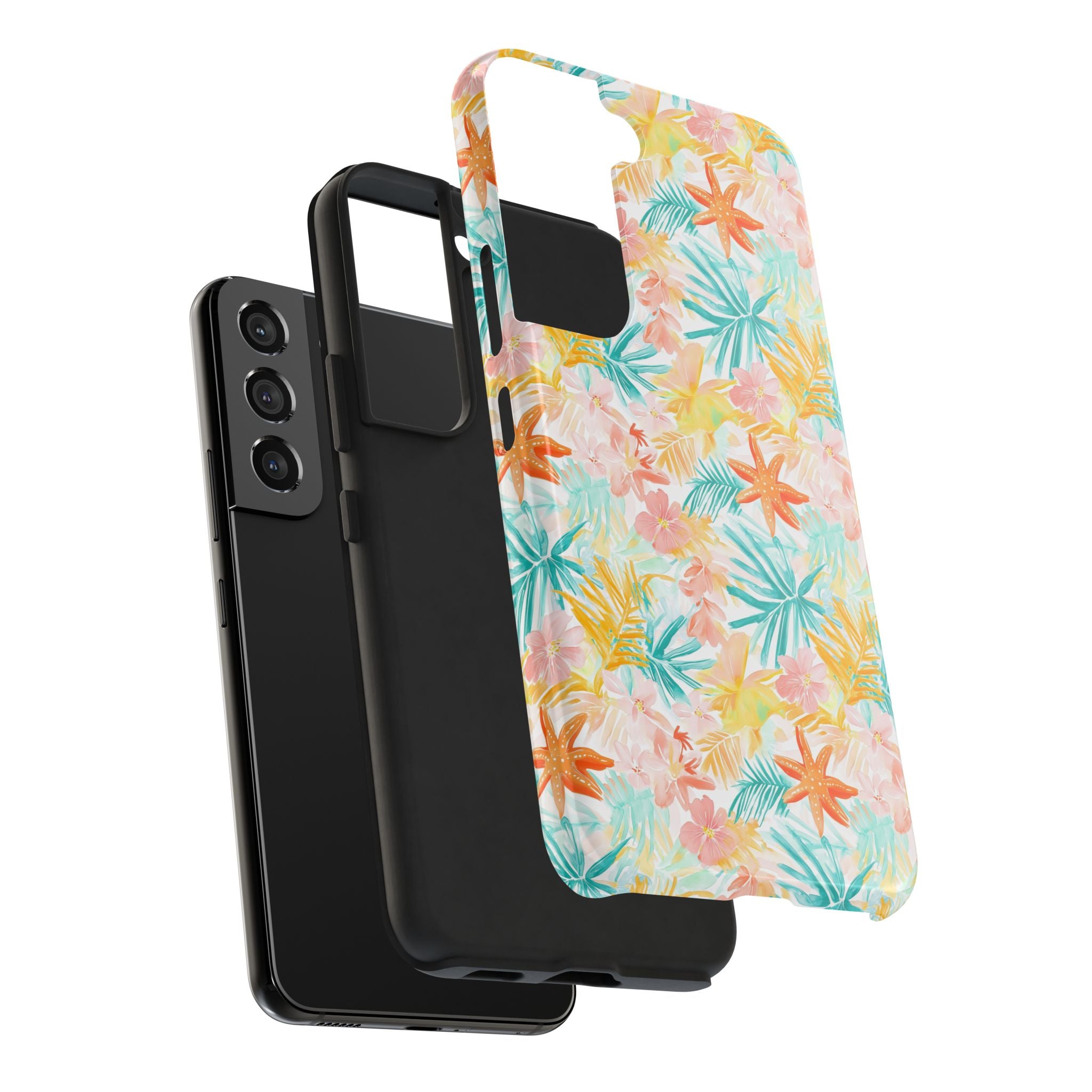 Tropical Starfish - Floral Phone Case - Summer Vibe, Durable Protection, Gift for Beach Lovers, Tropical Decor, Eco-Friendly Design