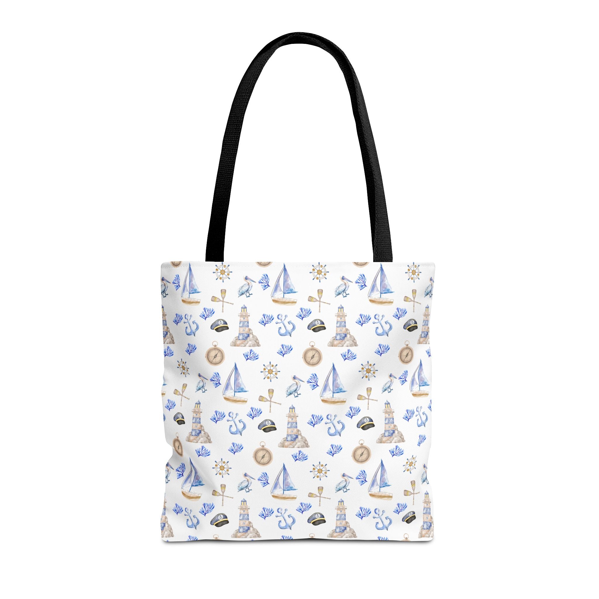 Sail Away - Nautical Themed Tote Bag, Beach Bag, Sailor Tote, Summer Essentials, Gift for Sea Lovers, Travel Bag
