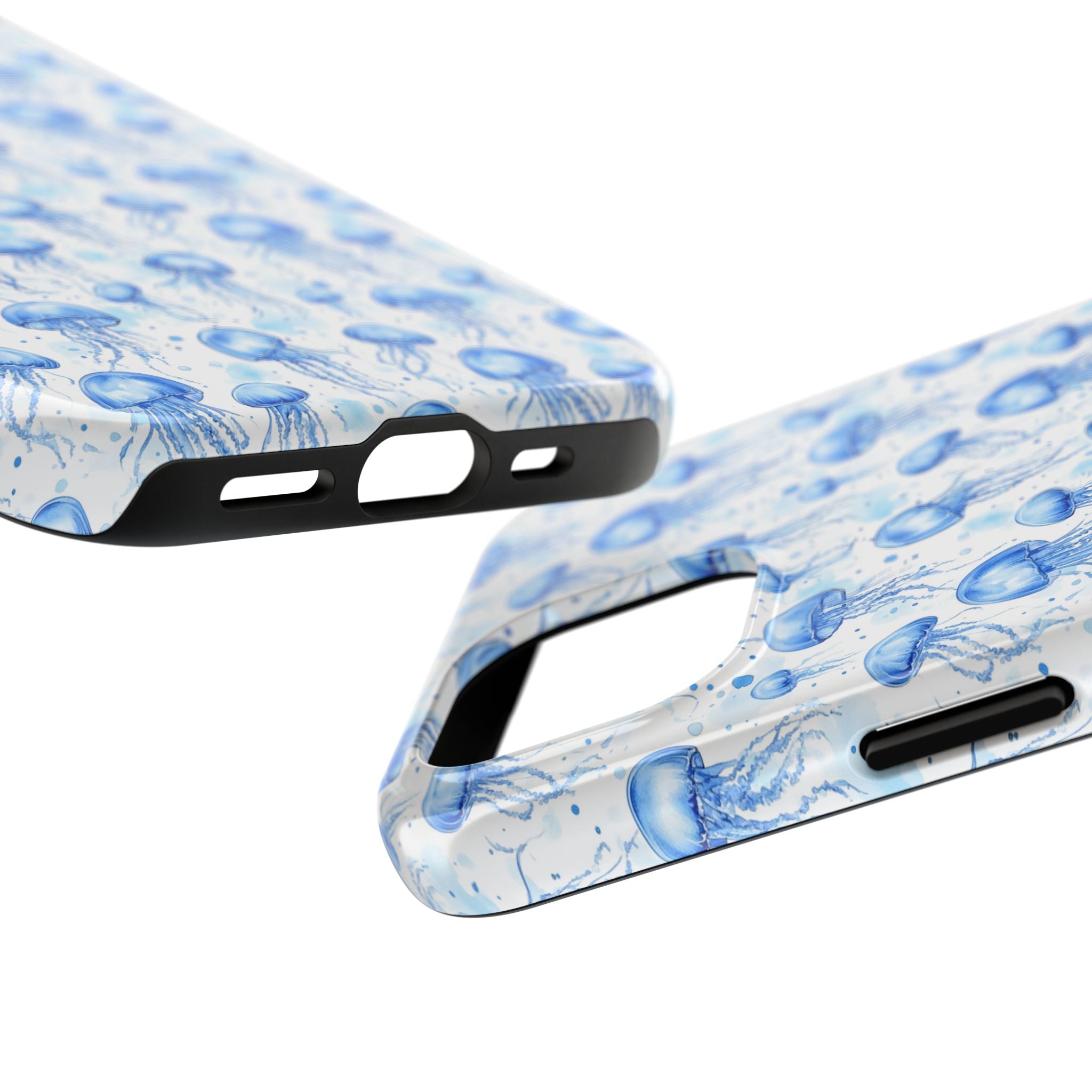 Blue Jellyfish Tough Phone Case | Unique Ocean Vibe | Gift for Marine Lovers, Durable Protection, Trendy Accessories, Beach Theme