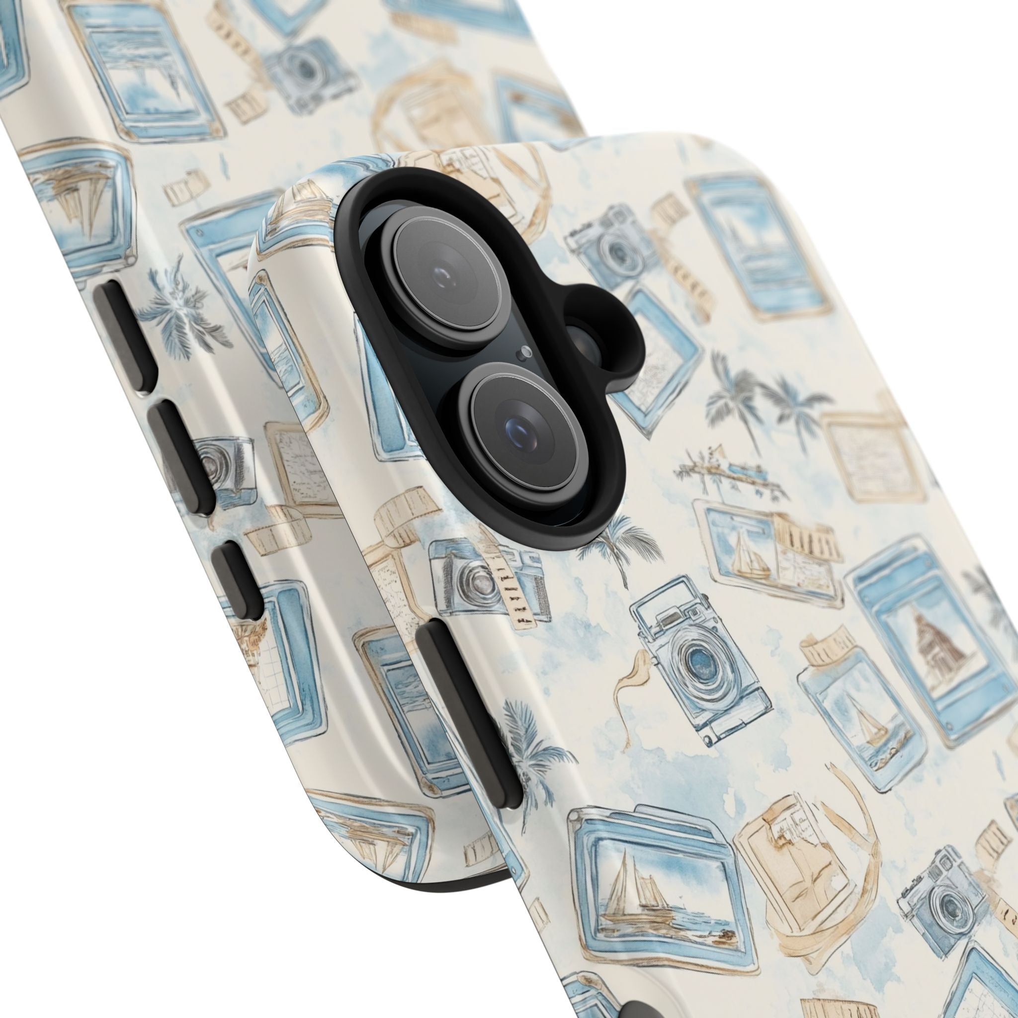 Vintage Vacay- Tough Phone Case - Tropical Vintage Camera Design