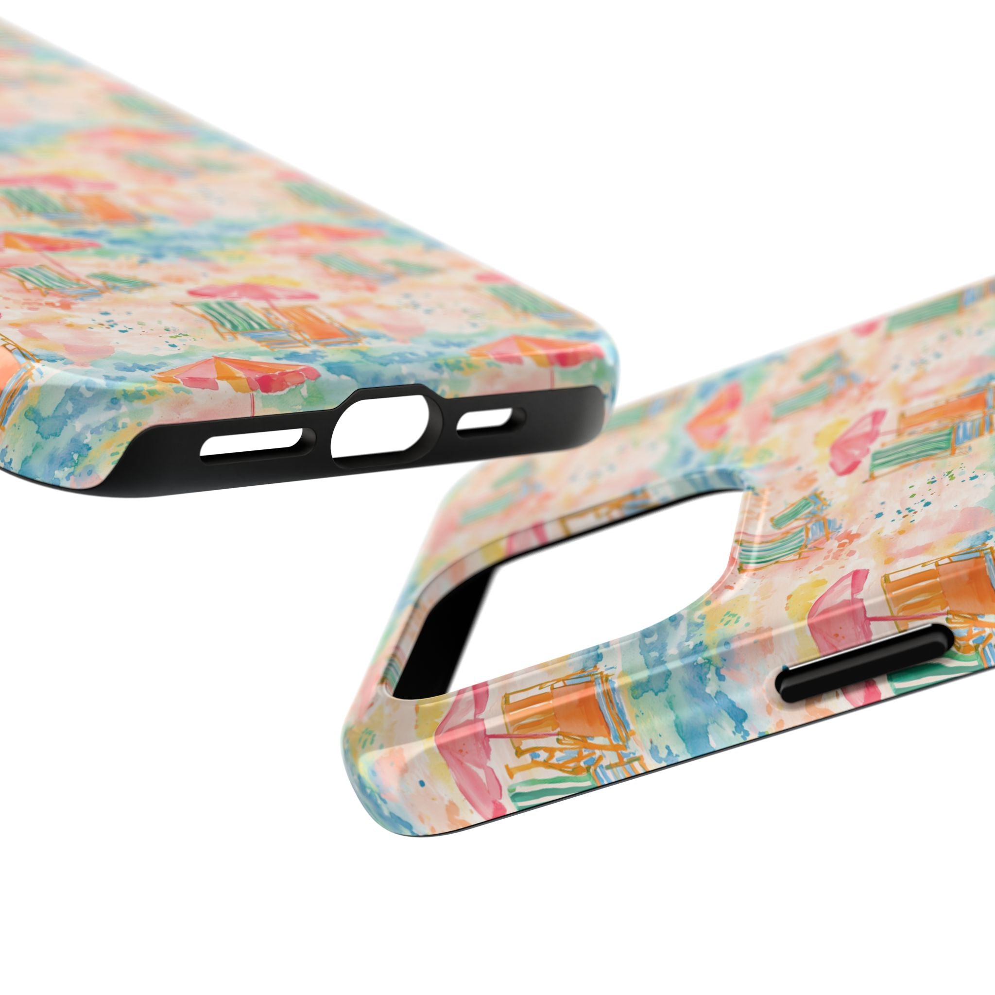 Beach Vibes - Colorful Beach Scene Tough Phone Cases | Summer Vibes, Beach Lover Gift, Durable Case, Phone Accessories, Fun Design