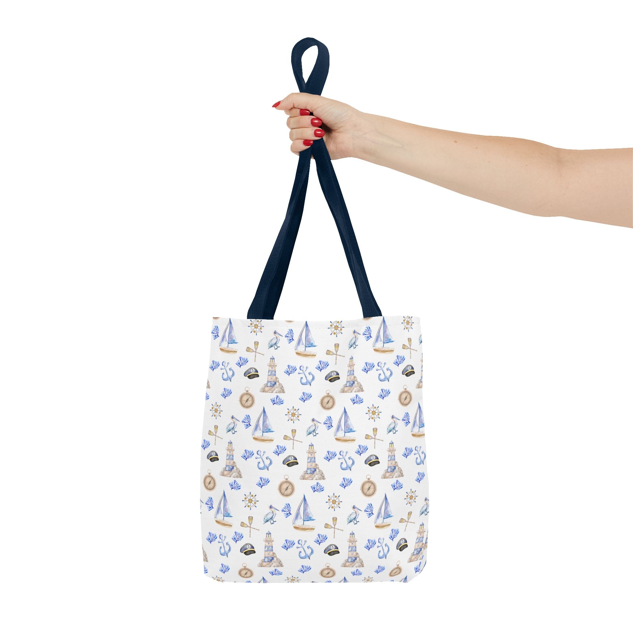 Sail Away - Nautical Themed Tote Bag, Beach Bag, Sailor Tote, Summer Essentials, Gift for Sea Lovers, Travel Bag