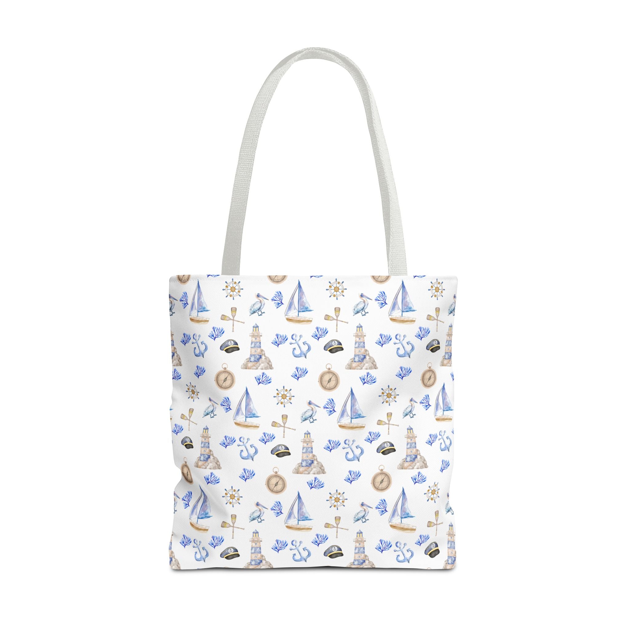 Sail Away - Nautical Themed Tote Bag, Beach Bag, Sailor Tote, Summer Essentials, Gift for Sea Lovers, Travel Bag