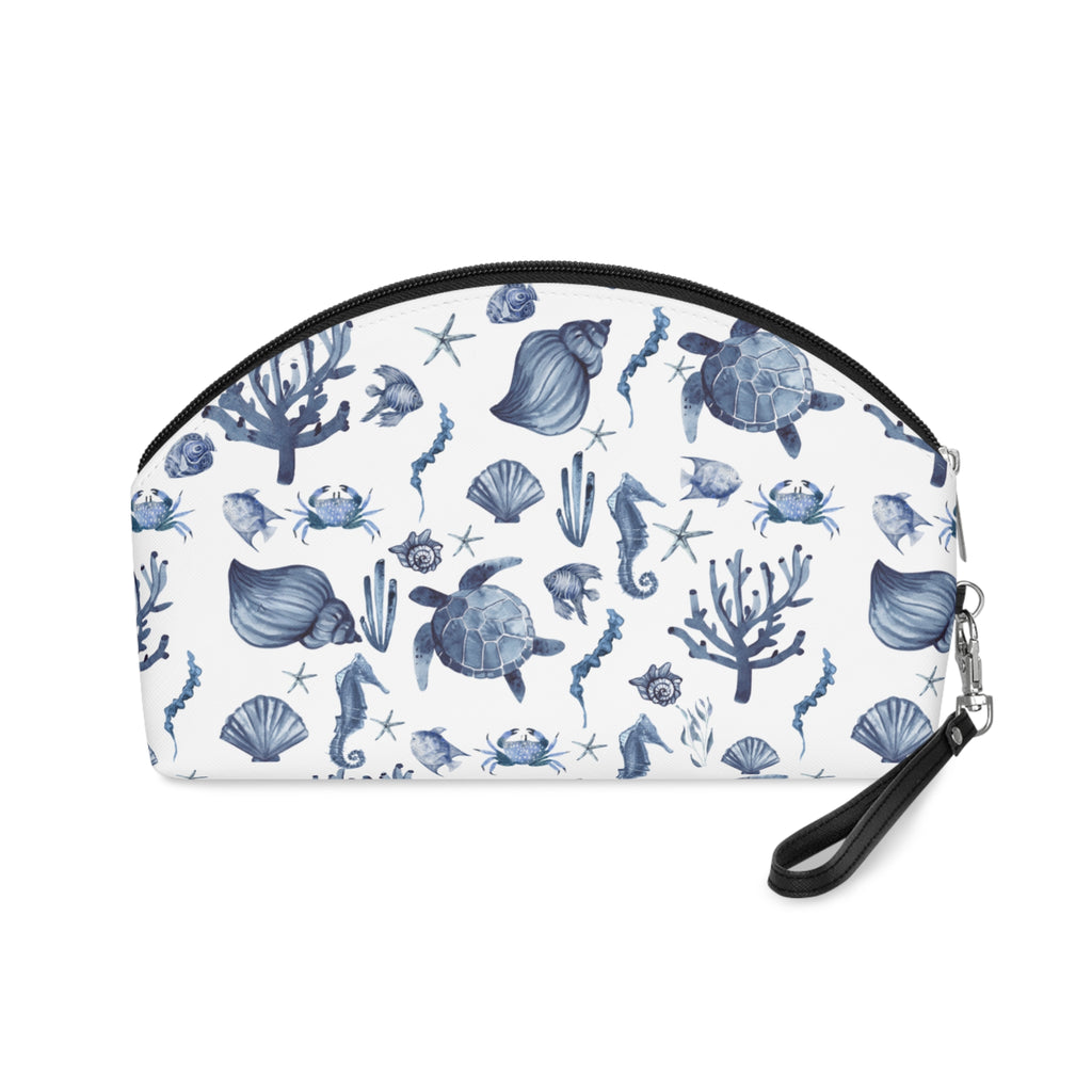 Deep Blue Sea- Make Up bag Ocean-Themed Makeup Bag, Cosmetic Pouch, Nautical Gift, Sea Creature Toiletry Bag, Beach Travel Organizer