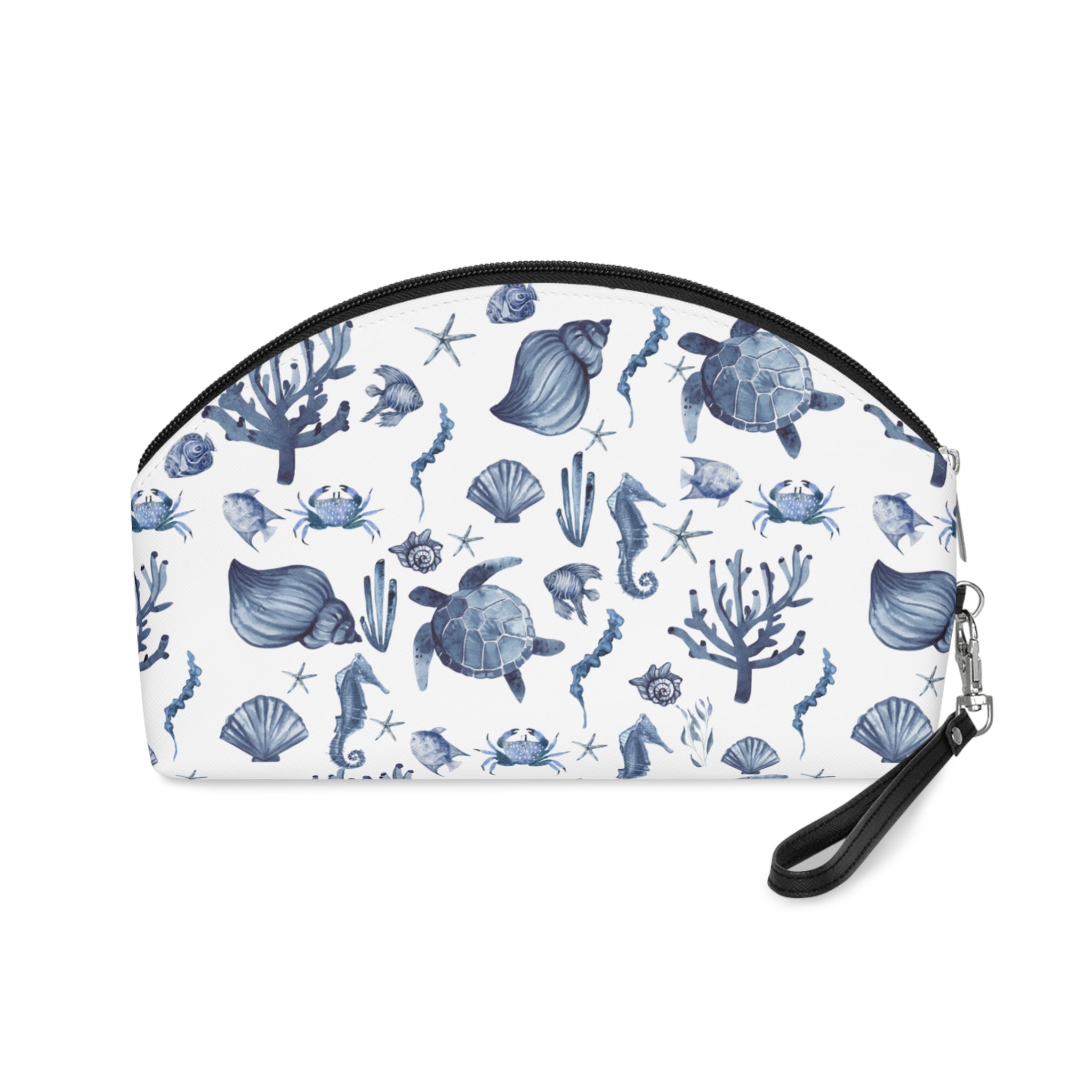 Deep Blue Sea- Make Up bag Ocean-Themed Makeup Bag, Cosmetic Pouch, Nautical Gift, Sea Creature Toiletry Bag, Beach Travel Organizer