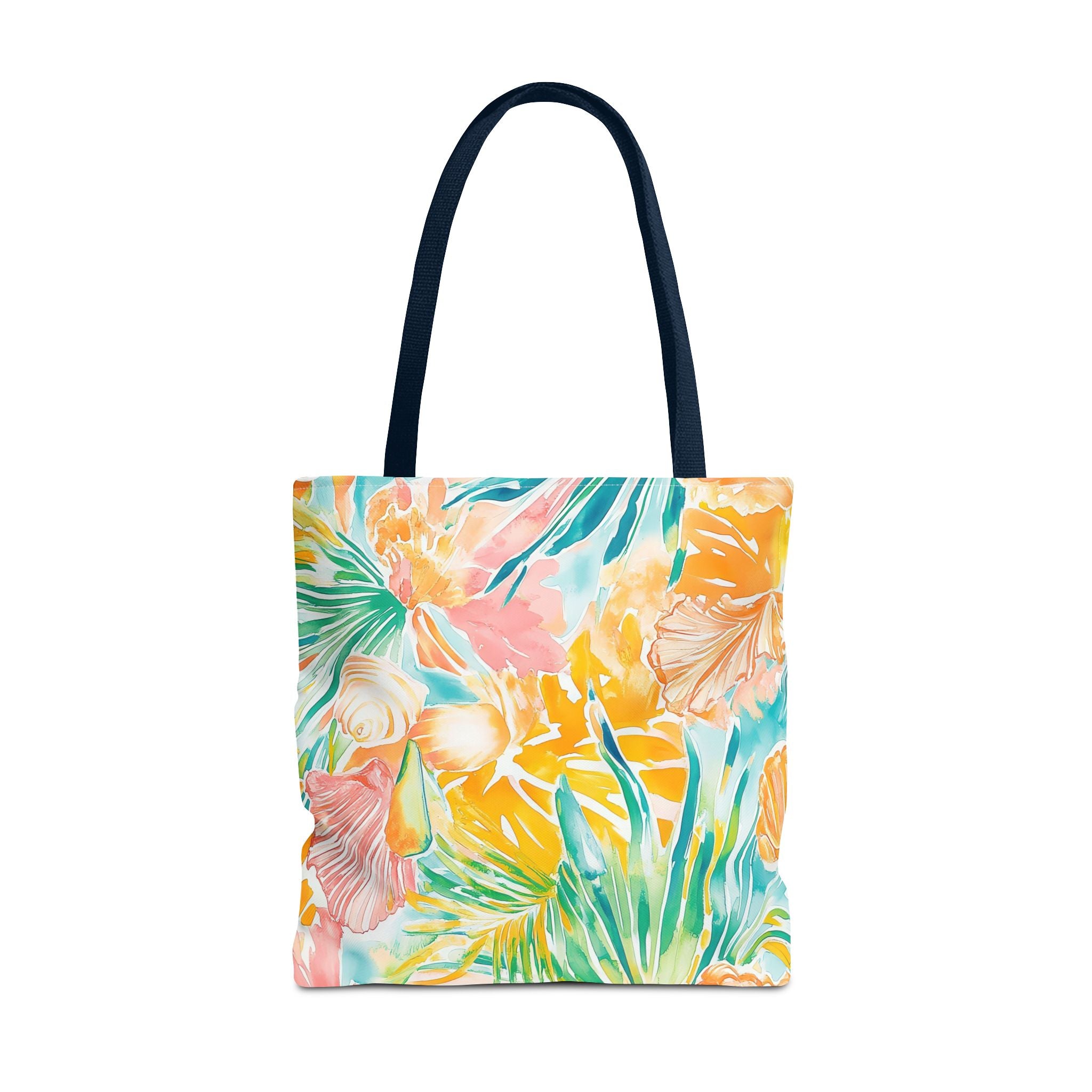 Neon Tropics Floral Tote Bag - Beach Bag, Shopping Tote, Eco-Friendly Gift, Summer Accessories, Unique Handbag