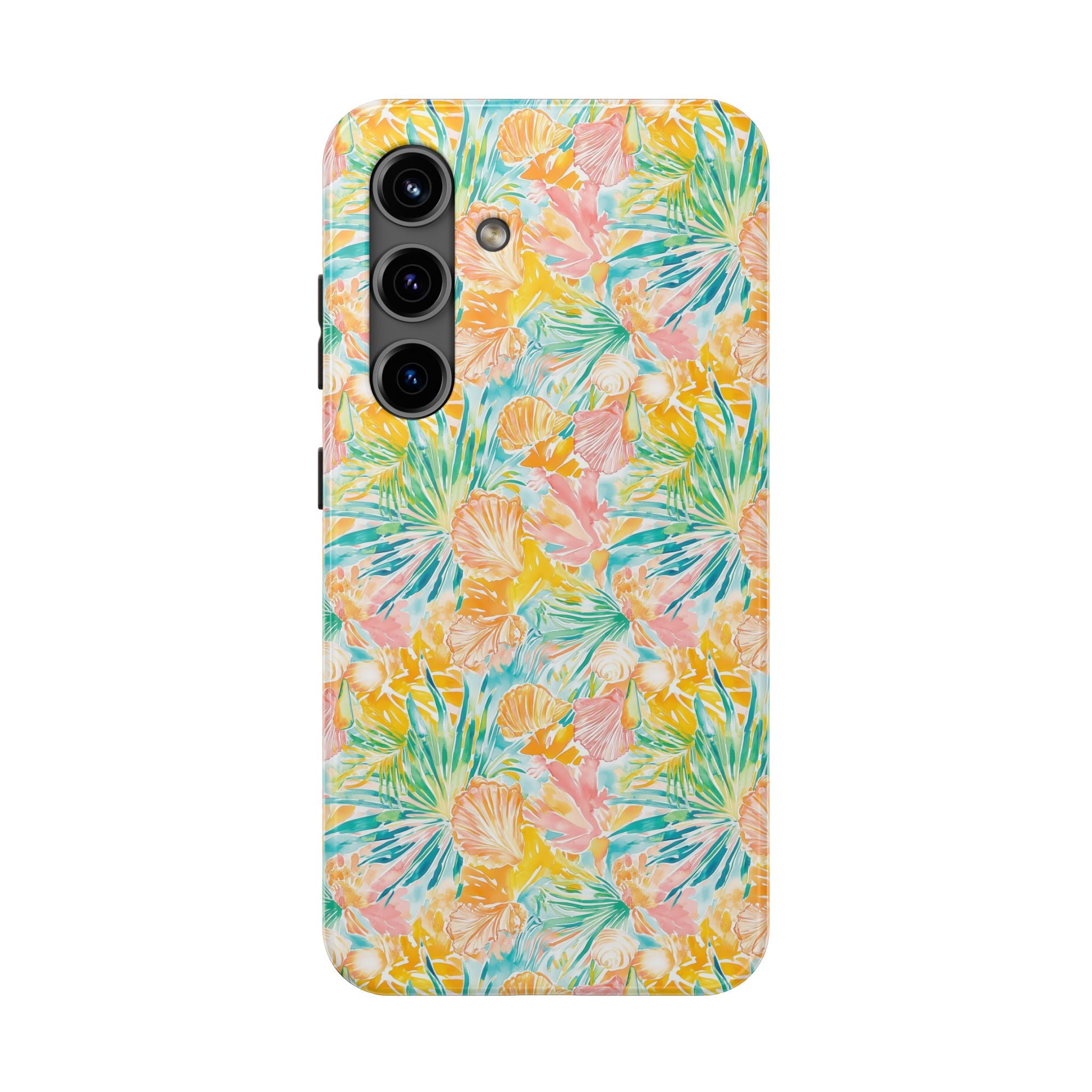 Neon Tropics- Tough Phone Cases, Floral Phone Covers, Summer Accessories, Stylish Phone Protection, Gifts for Her