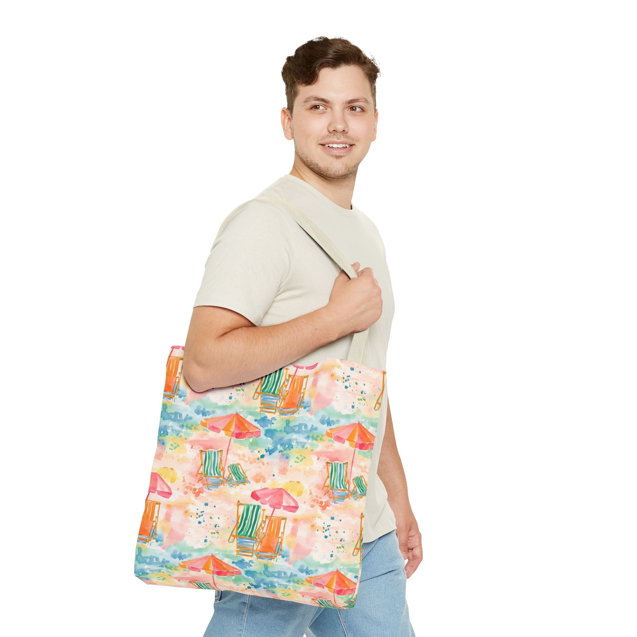 Beach Vibes Tote Bag | Summer Carryall, Vacation Essential, Eco-Friendly Bag, Gift for Her, Travel Organizer