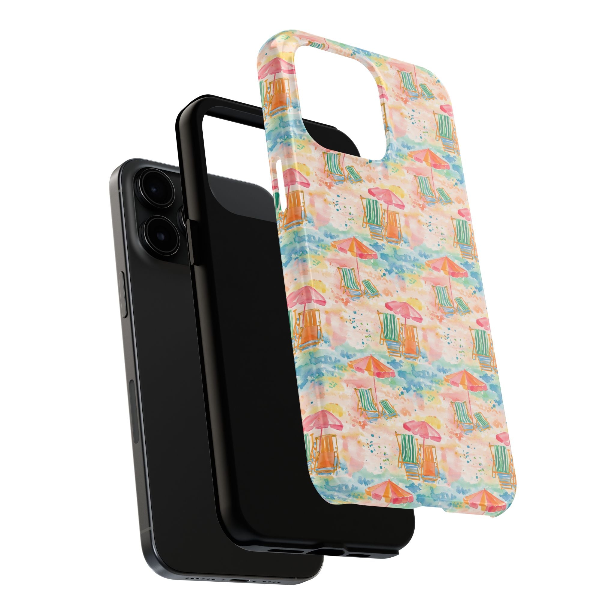 Beach Vibes - Colorful Beach Scene Tough Phone Cases | Summer Vibes, Beach Lover Gift, Durable Case, Phone Accessories, Fun Design